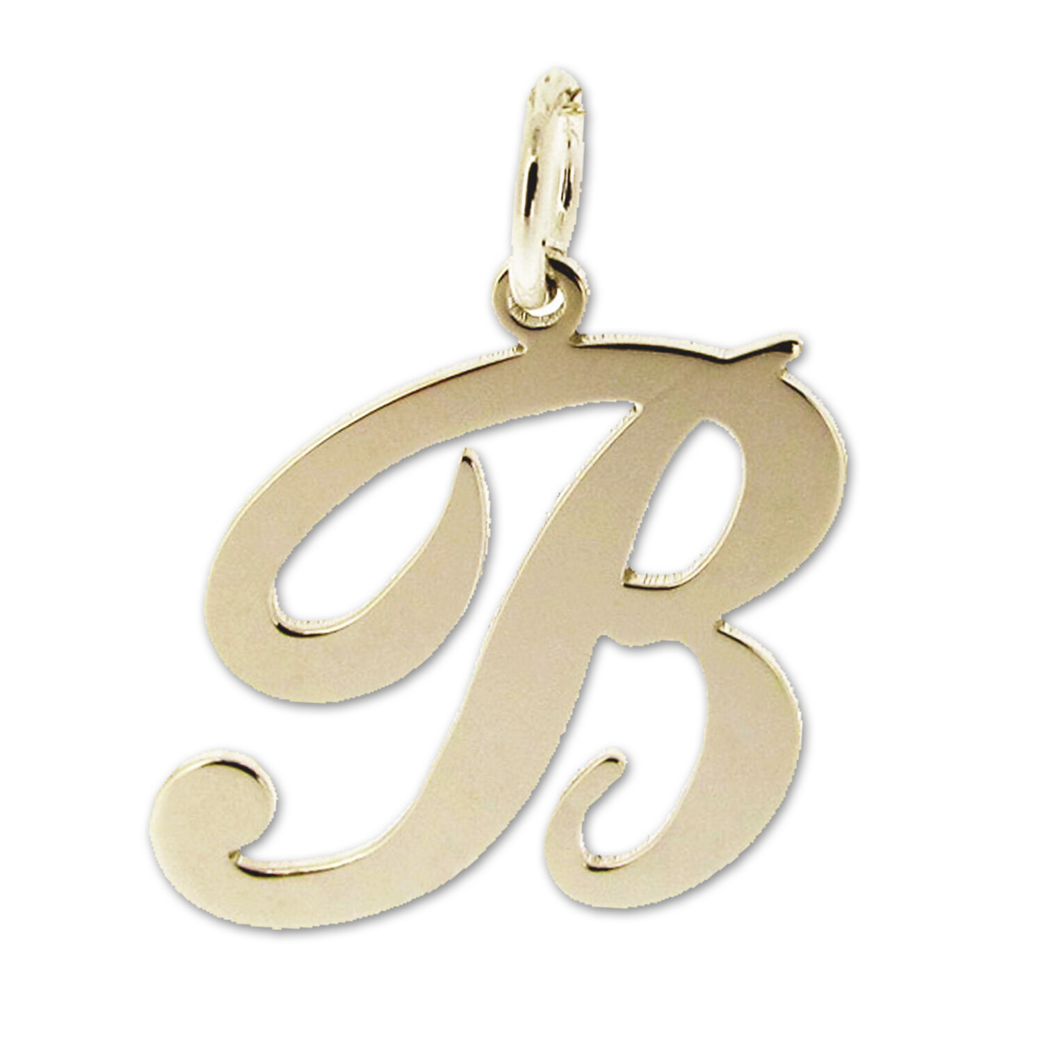 9ct Gold Plated Any Initial Letter Name Pendant Charm Necklace & Chain Option