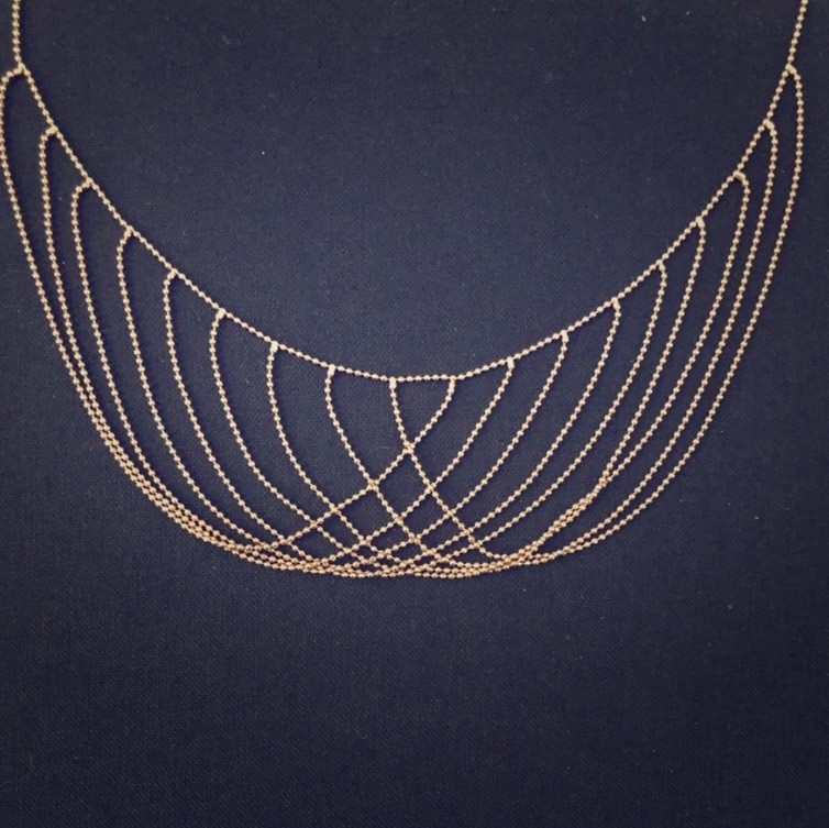 925 Sterling Silver Multiple Layered Graduated Necklace Choker Collar