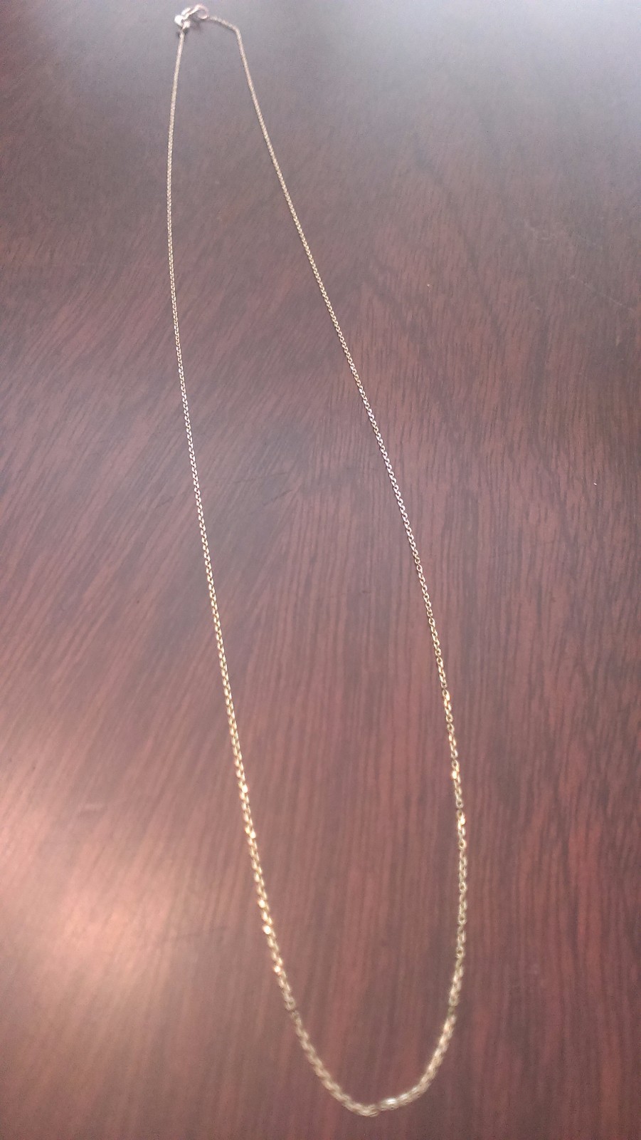 10K YELLOW GOLD DIAMOND CUT CABLE LINK NECKLACE PENDANT CHAIN 18″ LENGTH 0.6 mm