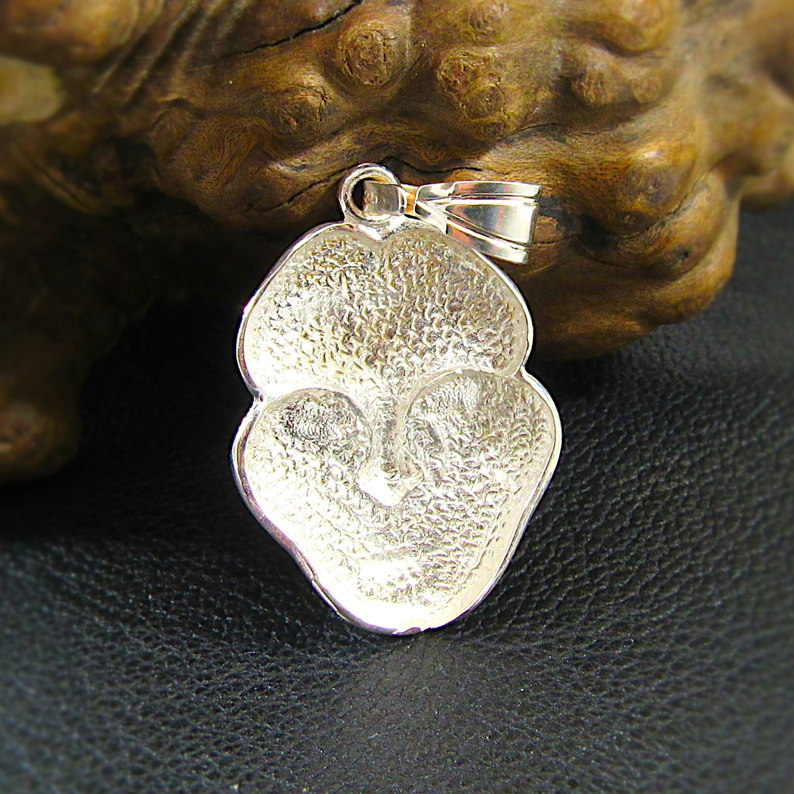 Handcrafted Solid 925 Sterling Silver Face Mask Pendant