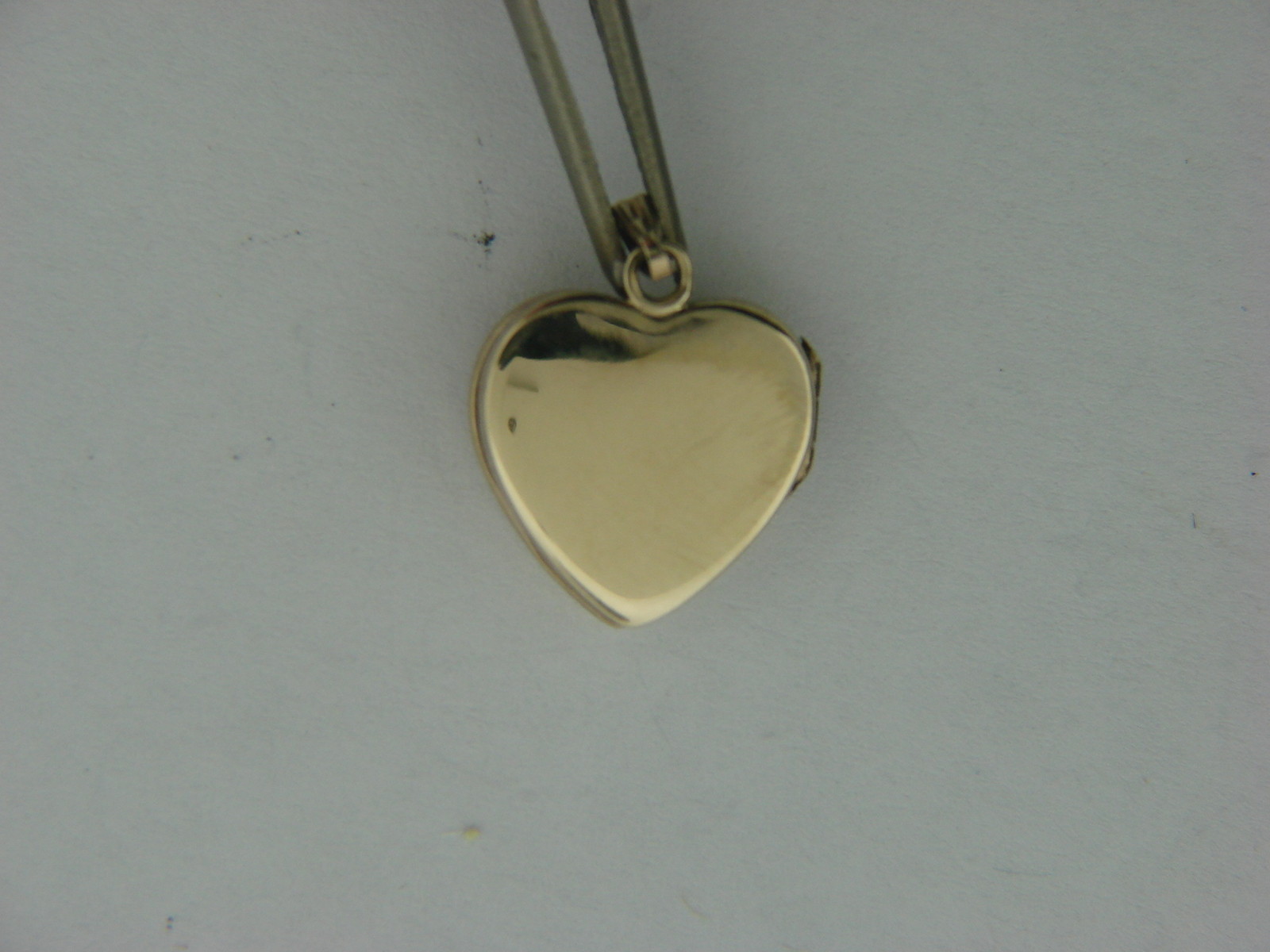 NEW 14K Yellow Gold Brushed & Shiny Heart Locket with Engraved Design 1.4g
