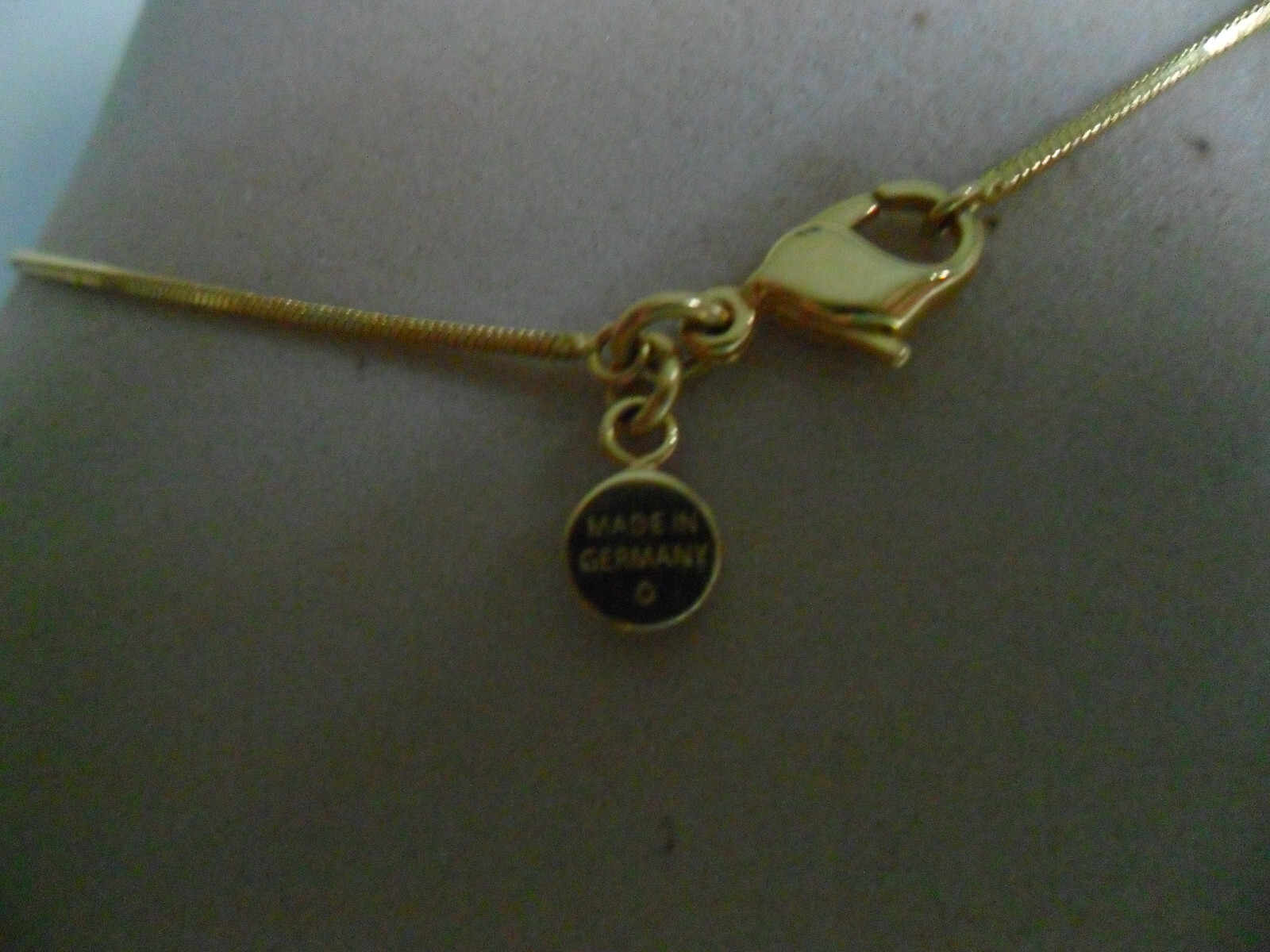 Frey Wille FREYWILLE Square Snake Chain 24K Gold plated 39 cm Made Germany NEW