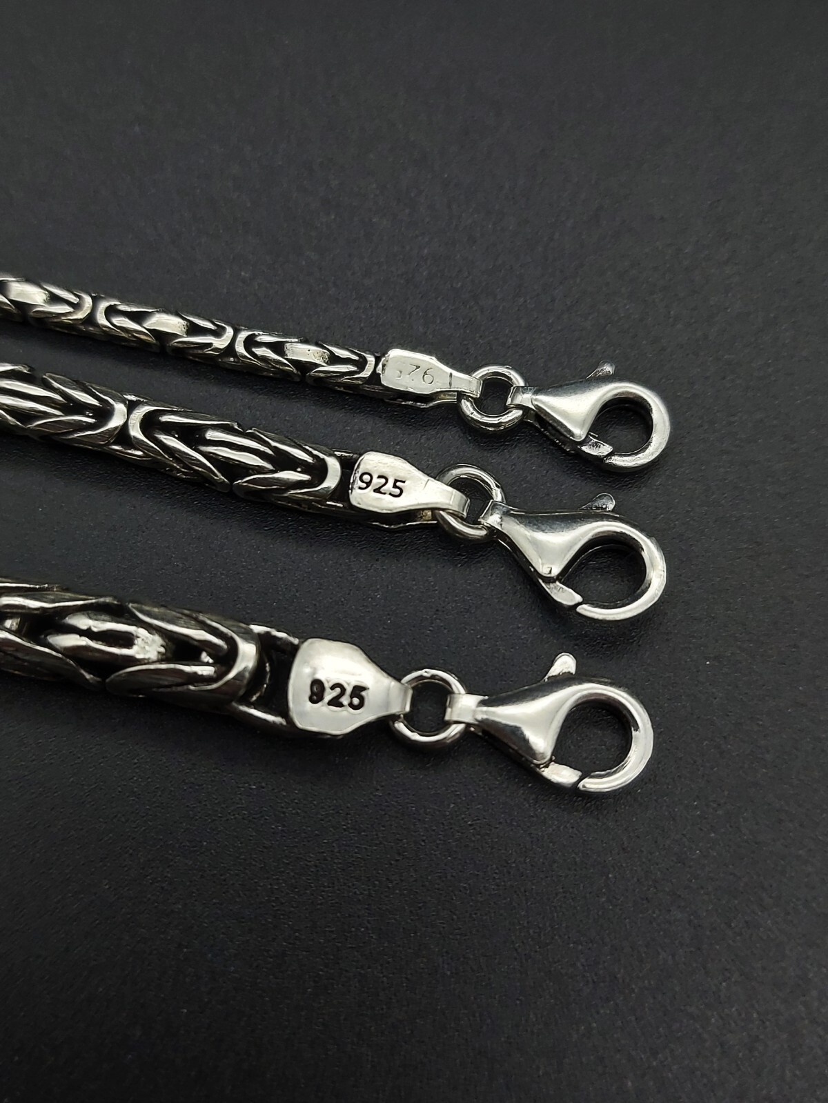 Sterling Silver 925 King Chain King Bracelet 2.5 / 4 / 6mm Solid Silver NEW