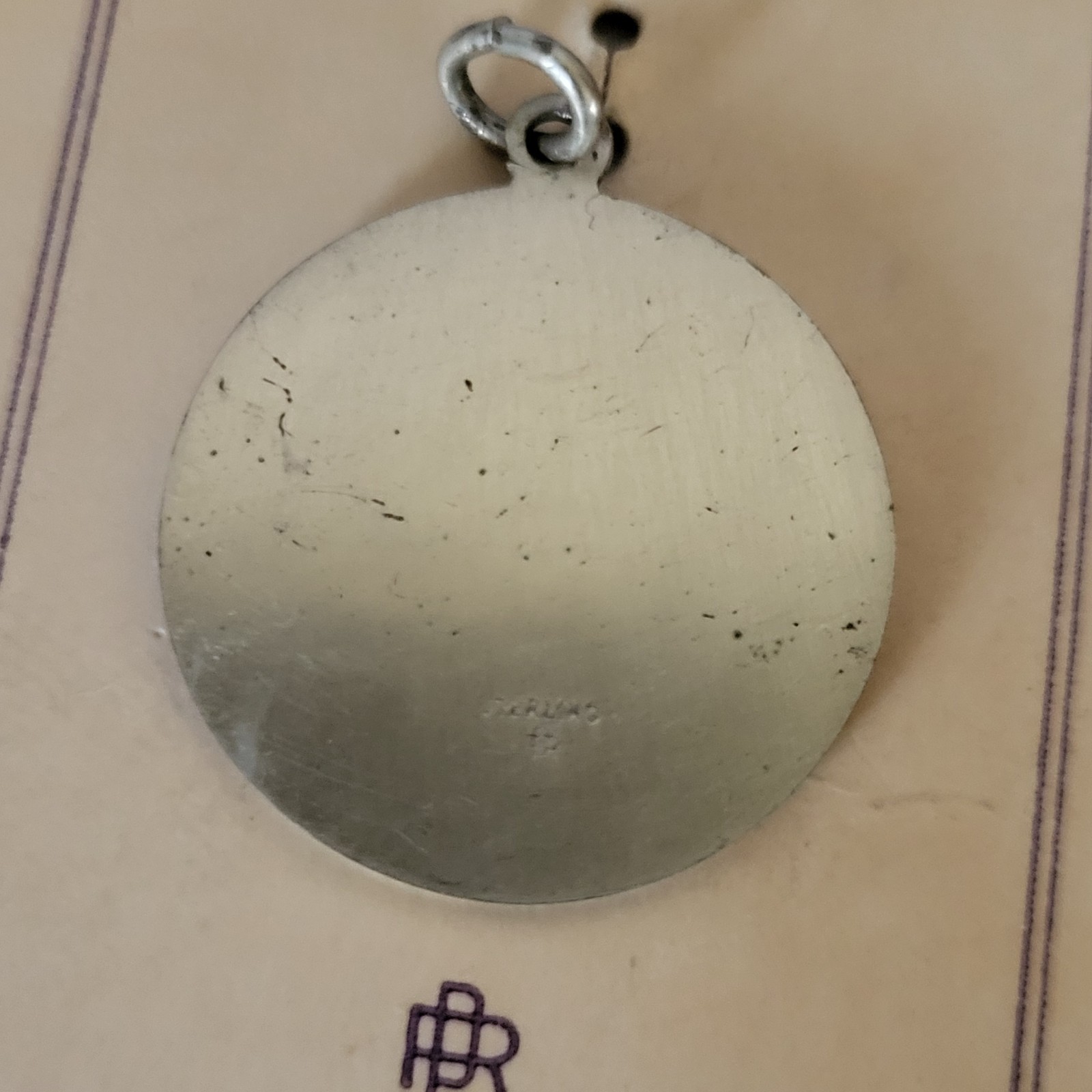 Vintage Sterling Silver St. Christopher Patron Saint Travel Protection Pendant