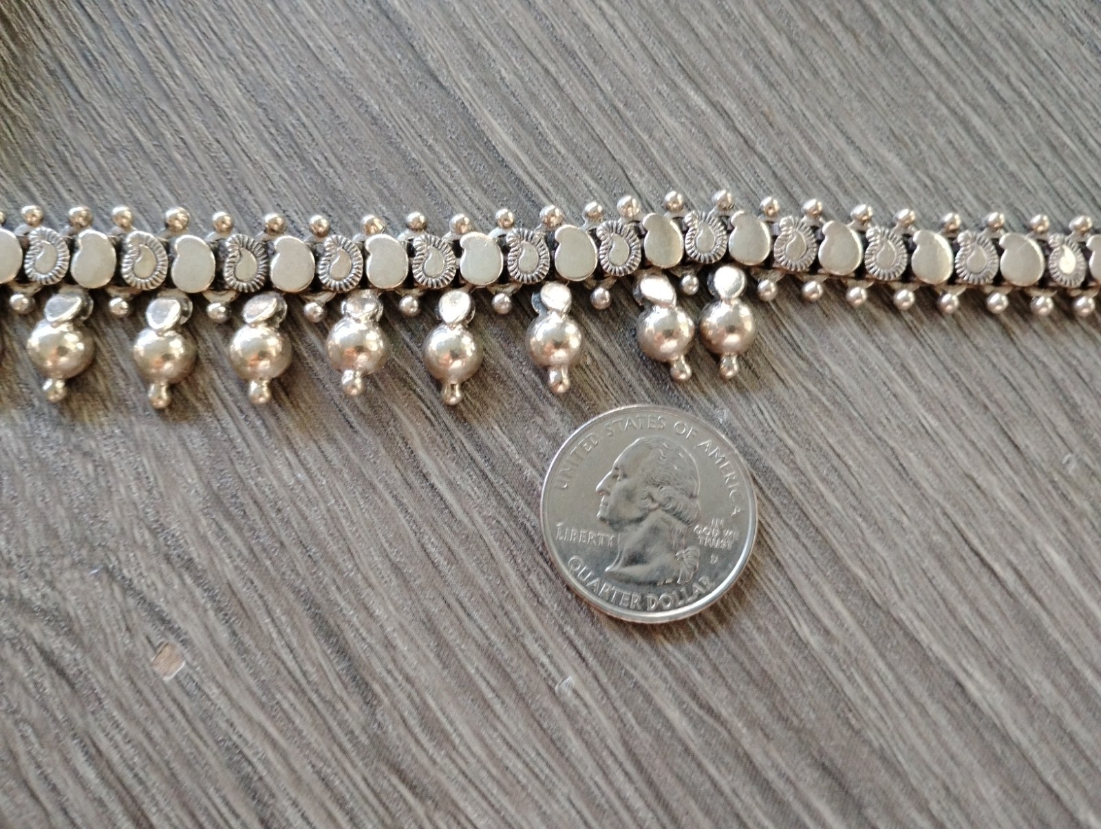 925 Sterling Silver 16 In S Hook Pattern Necklace Free Shipping