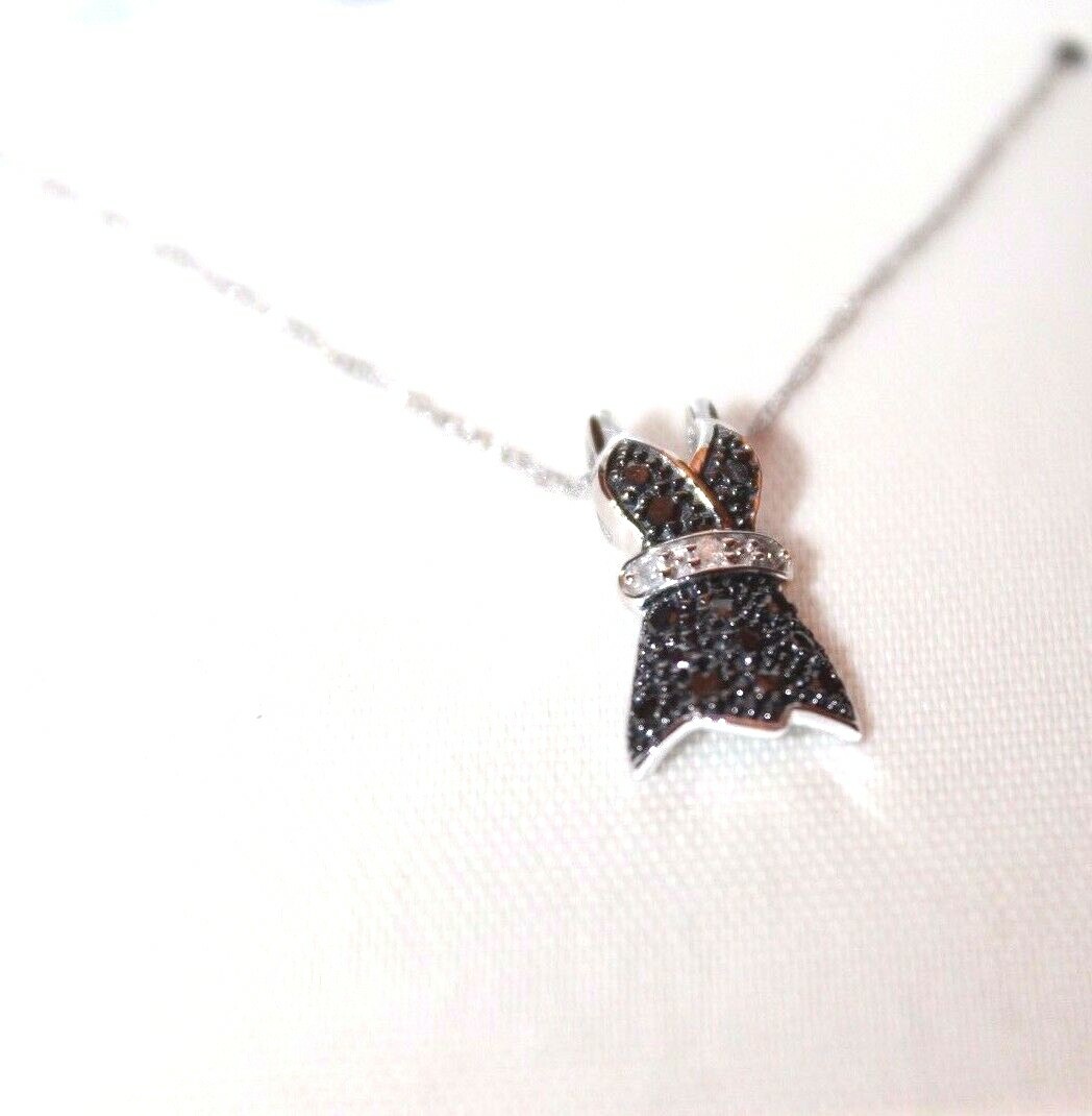 Diamond Collectibles Genuine Diamond 1/10 CTW Lady Dress Pendant White Gold