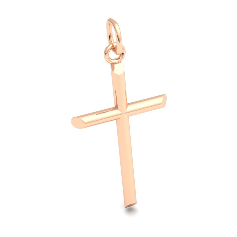 14k Gold Religious Pendant Gift For Him Her Solid 10k 18k Cross