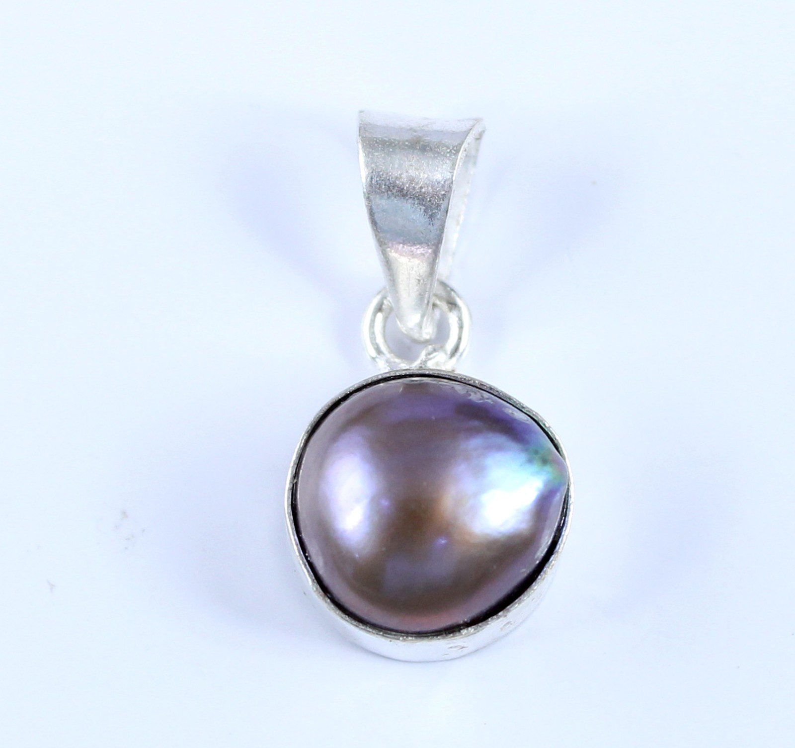 6.25 Ct Natural Tahitian Black South Sea Pearl Round Gemstone Pendant See Video