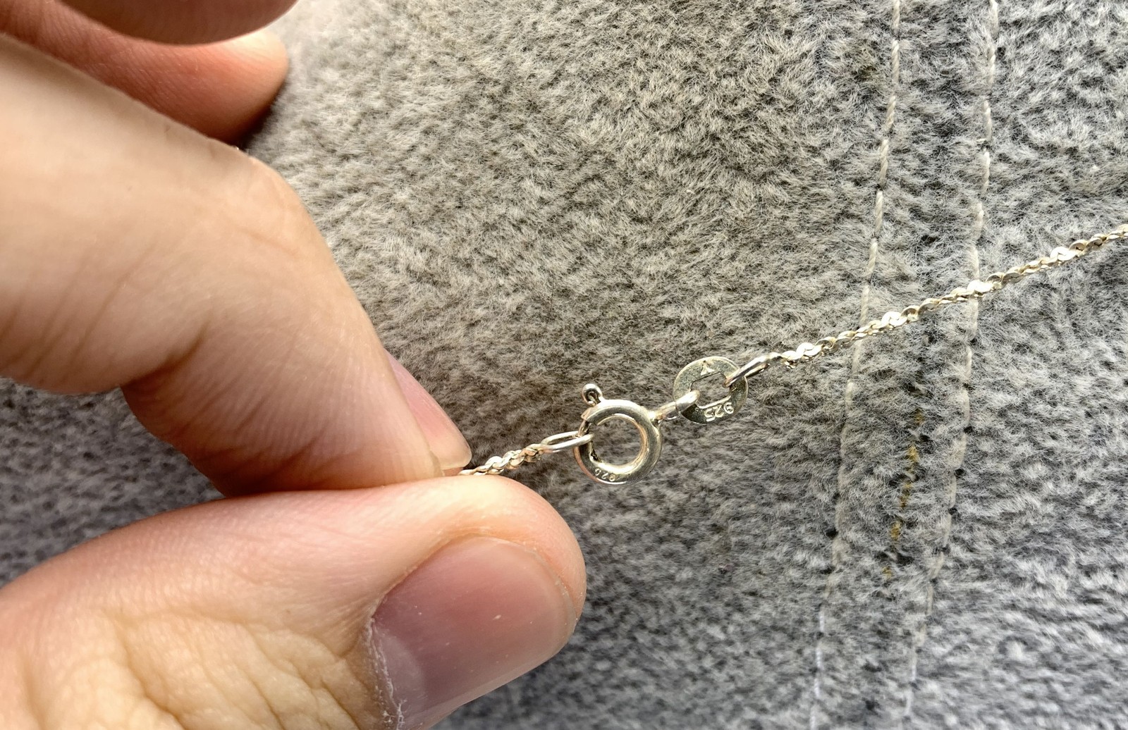 Sterling Silver Palm Tree/Crescent Moon Pendant Necklace
