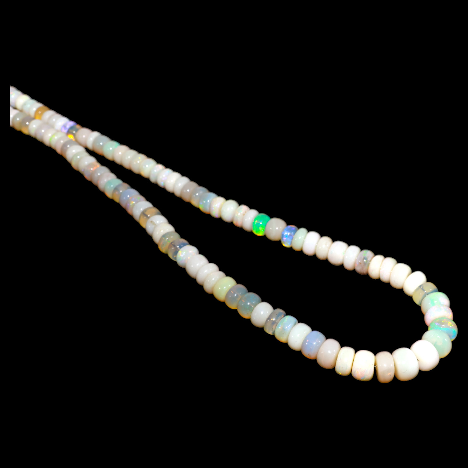 Smooth 5X8 MM Fire Opal Beaded Not Applicable Rondelle Elegant Necklace Jewelry