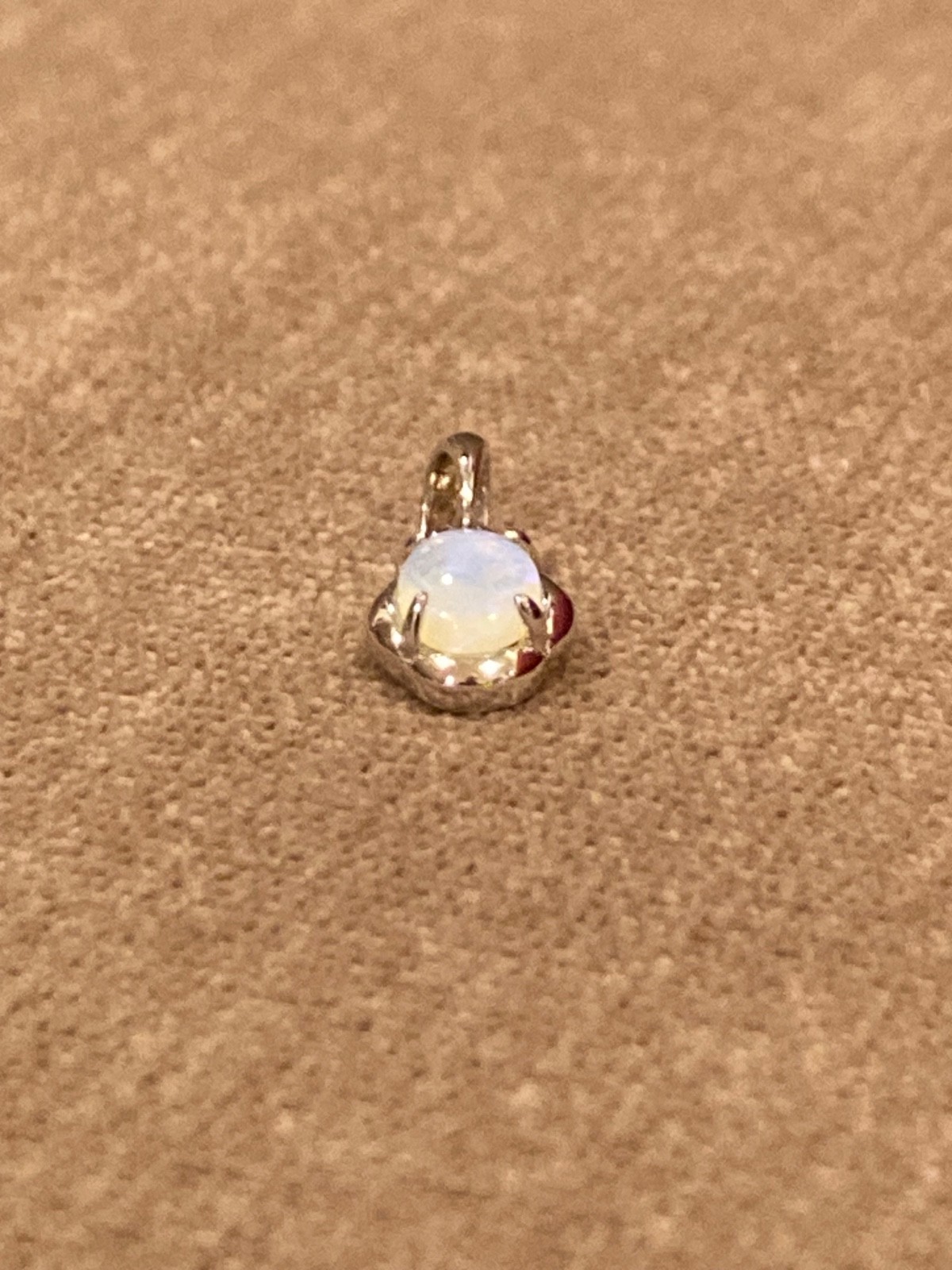 Australian Opal Sterling Silver Pendant – Classic Oval – Simple Elegance