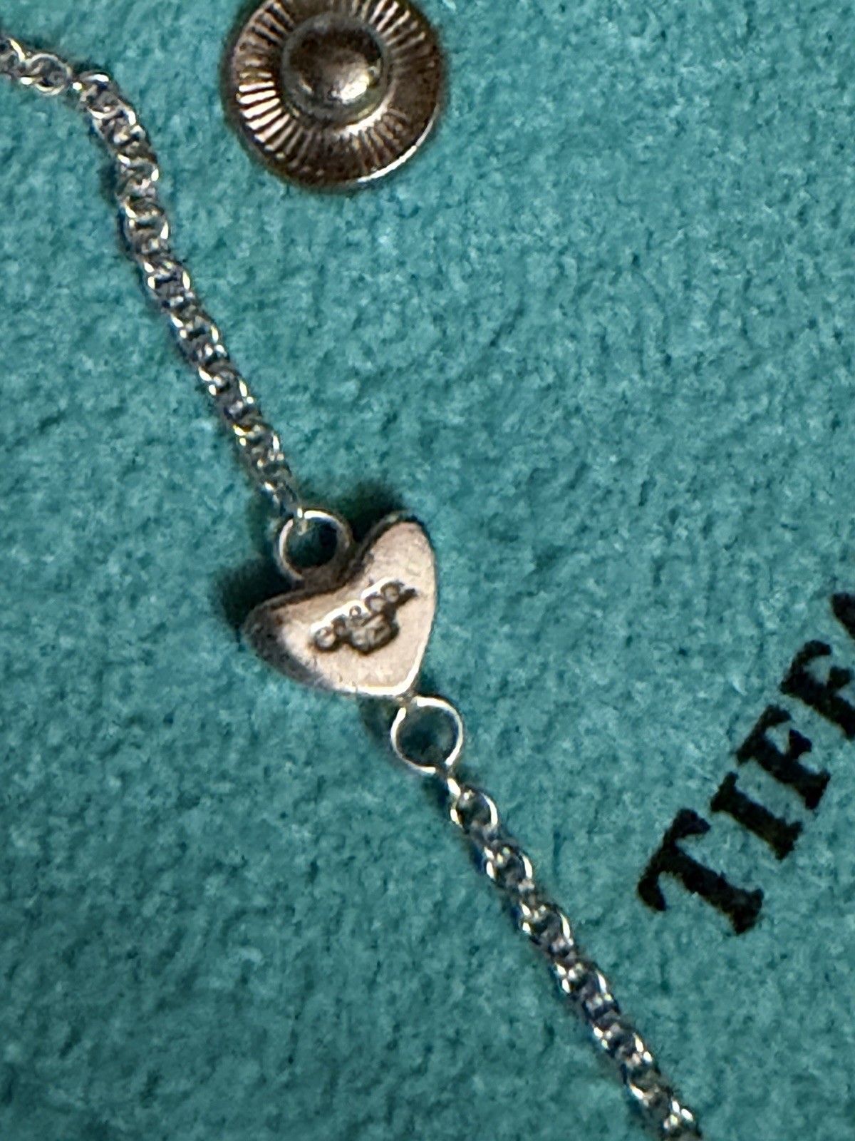 Authentic Tiffany & Co. Elsa Peretti Open Heart Lariat Necklace Sterling Silver