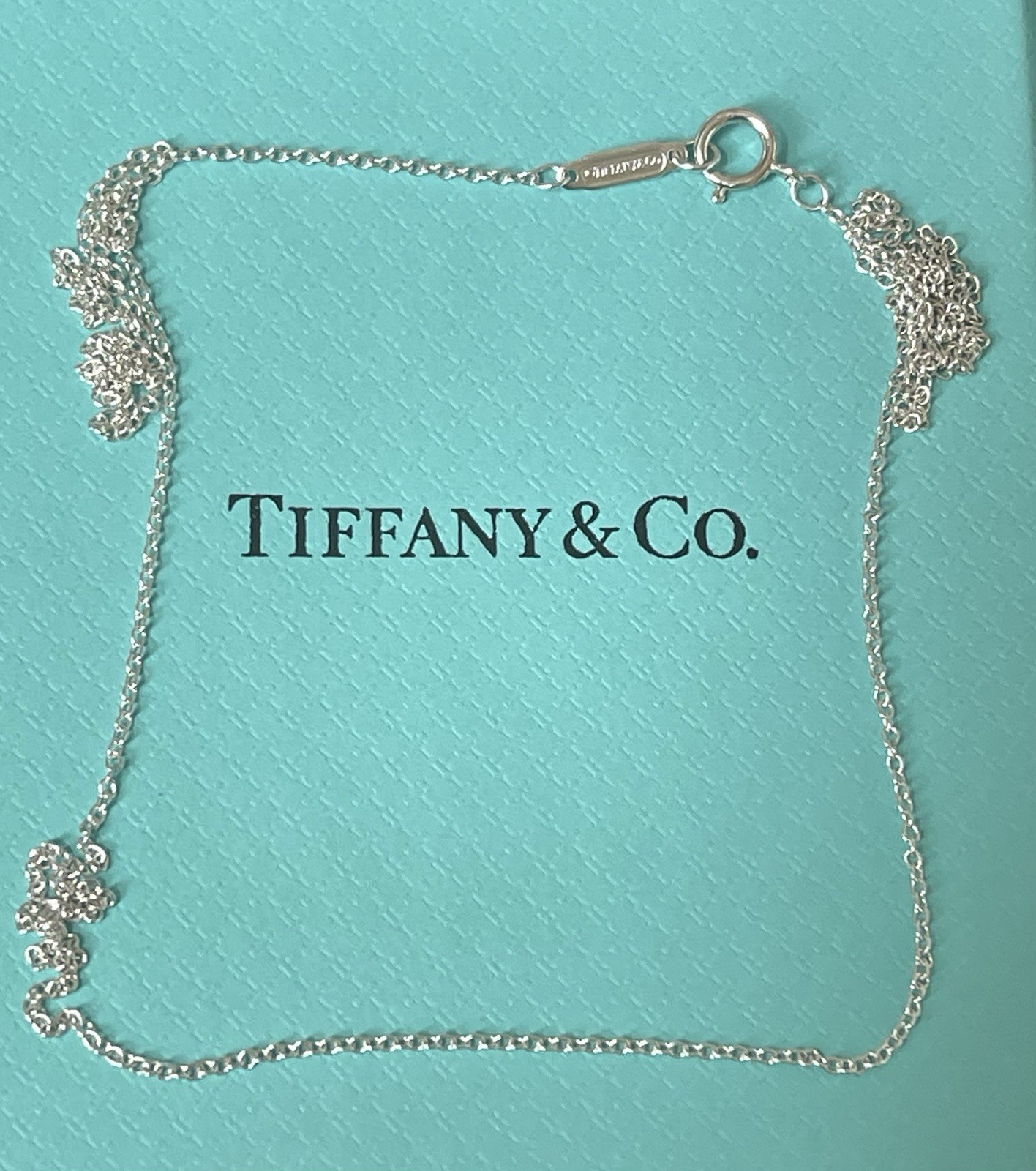 Tiffany & Co. 21” Sterling Silver .925 Round Link Chain Necklace 1.2 Grams