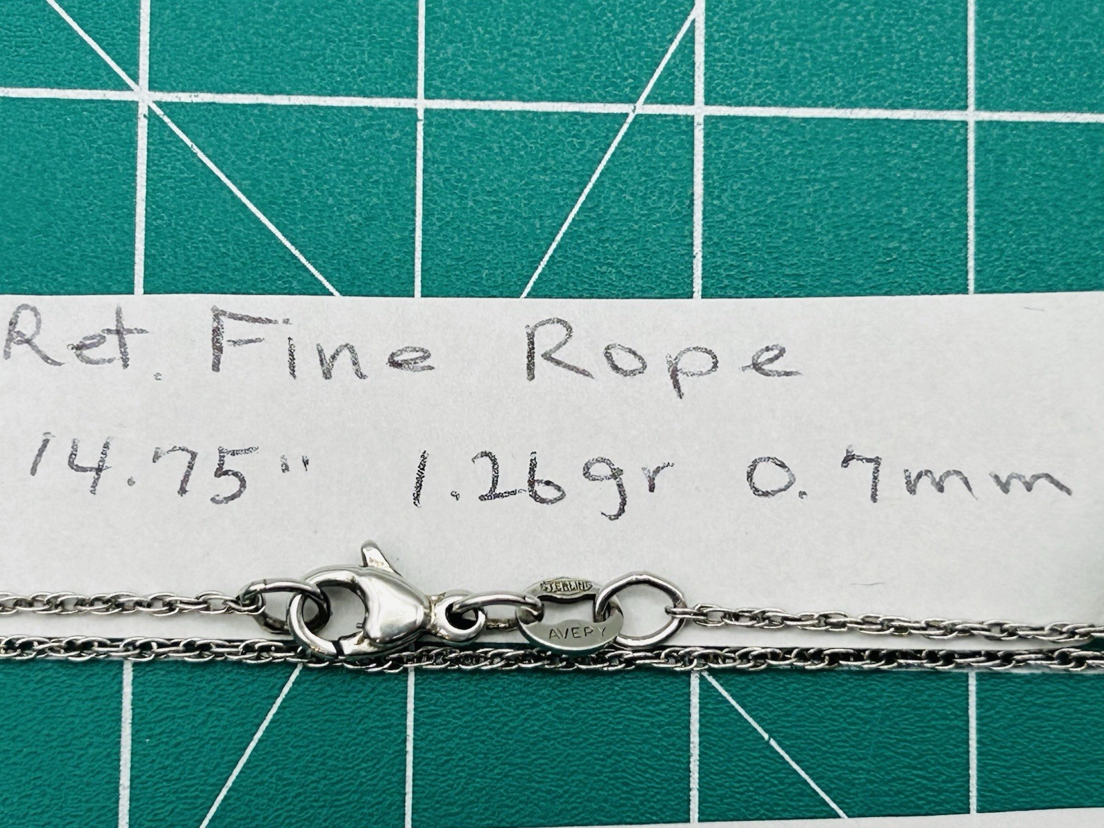 James Avery 925 Sterling Silver Rope Chains – Multiple Sizes – Sold Separately