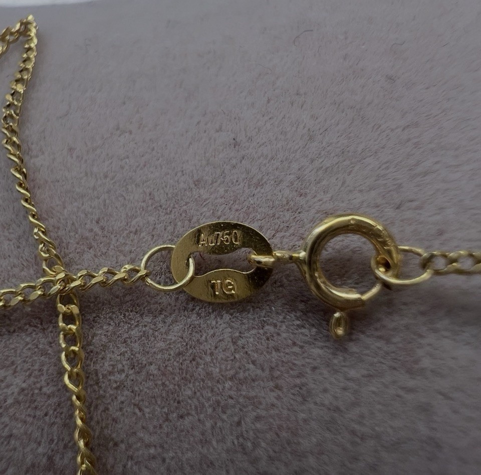 Solid 18ct Gold Dainty Chain 18k Gold