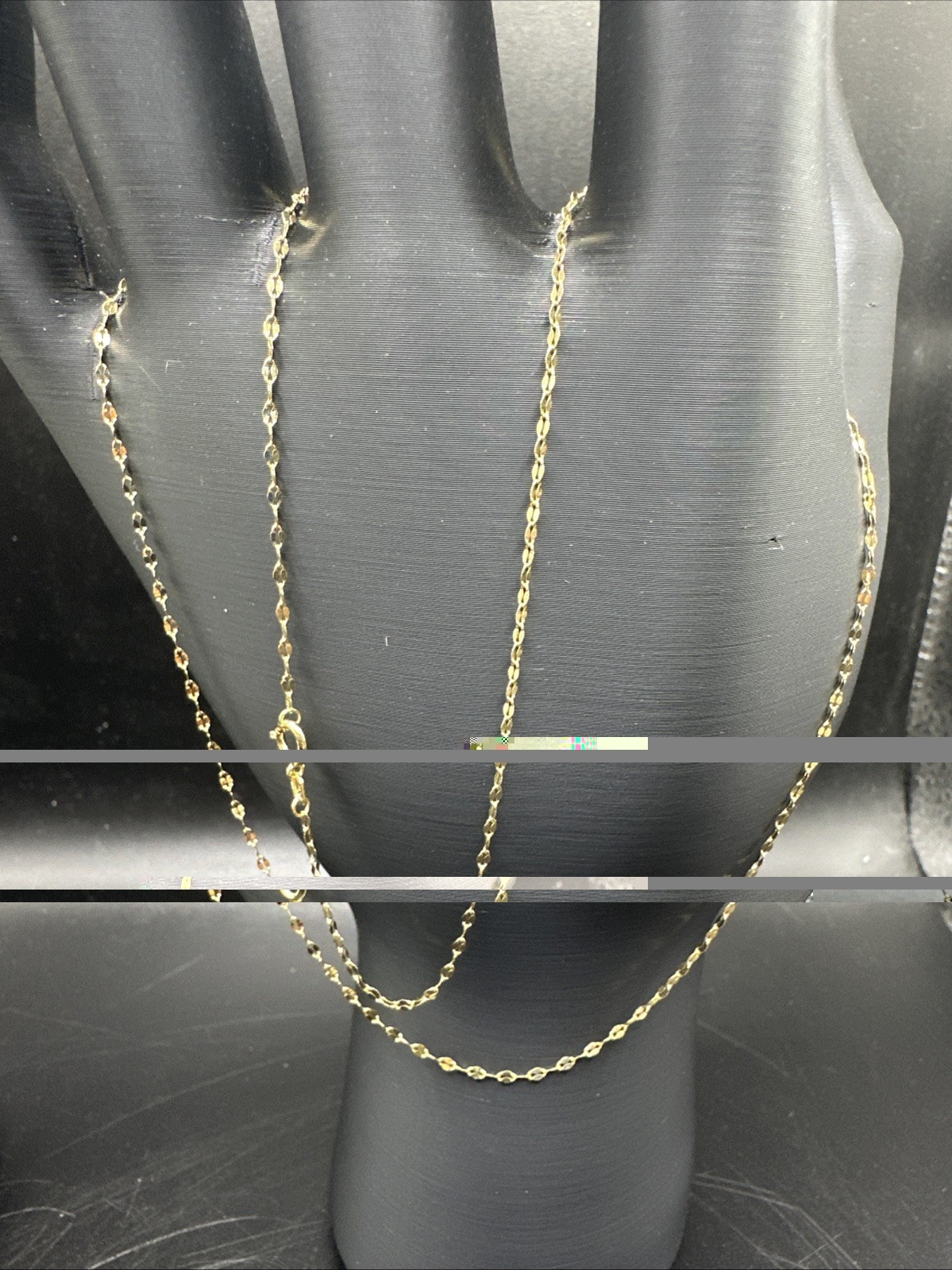 14k gold 20” 1.6mm mirror link necklace