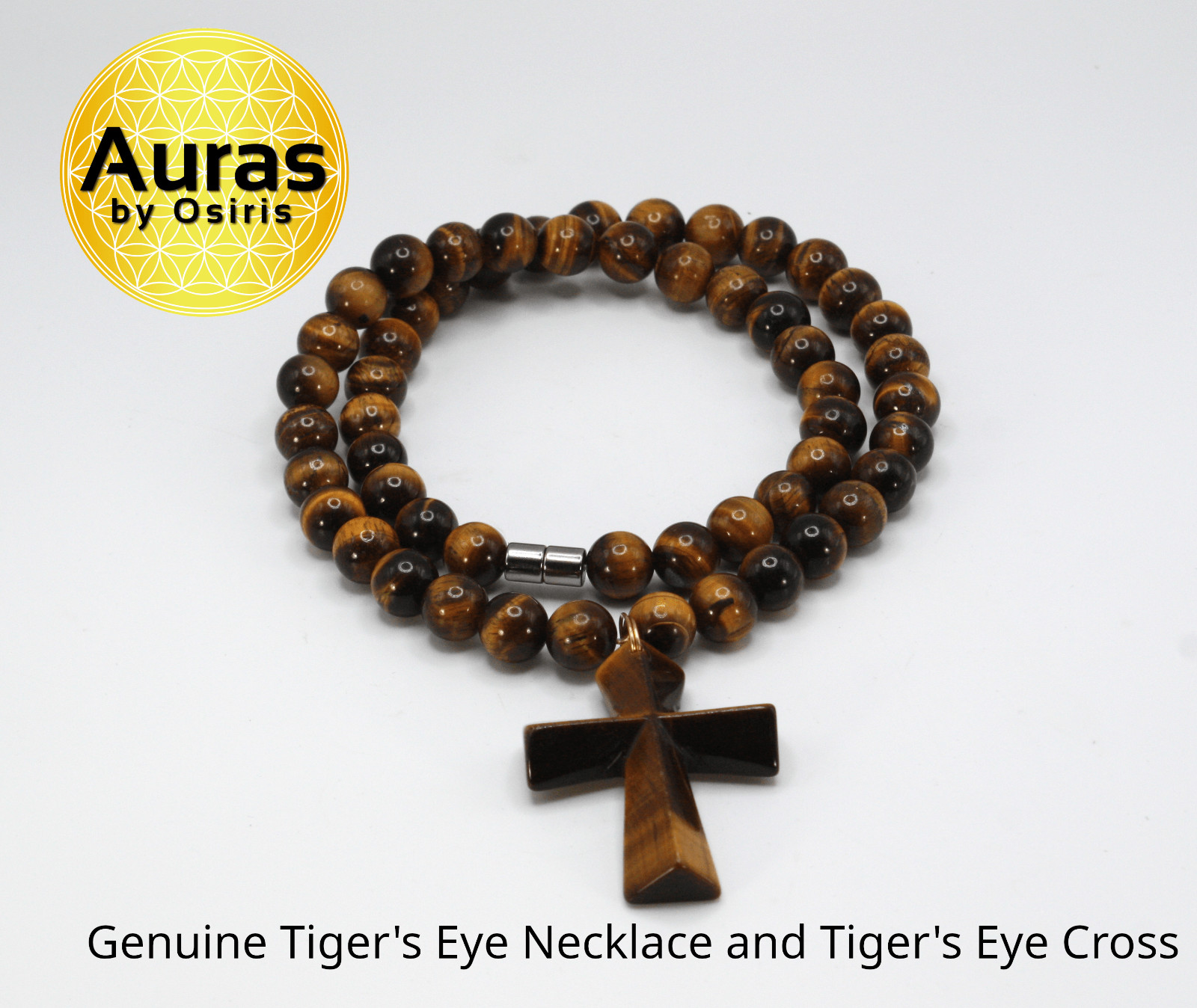 Tiger’s Eye Cross Necklace