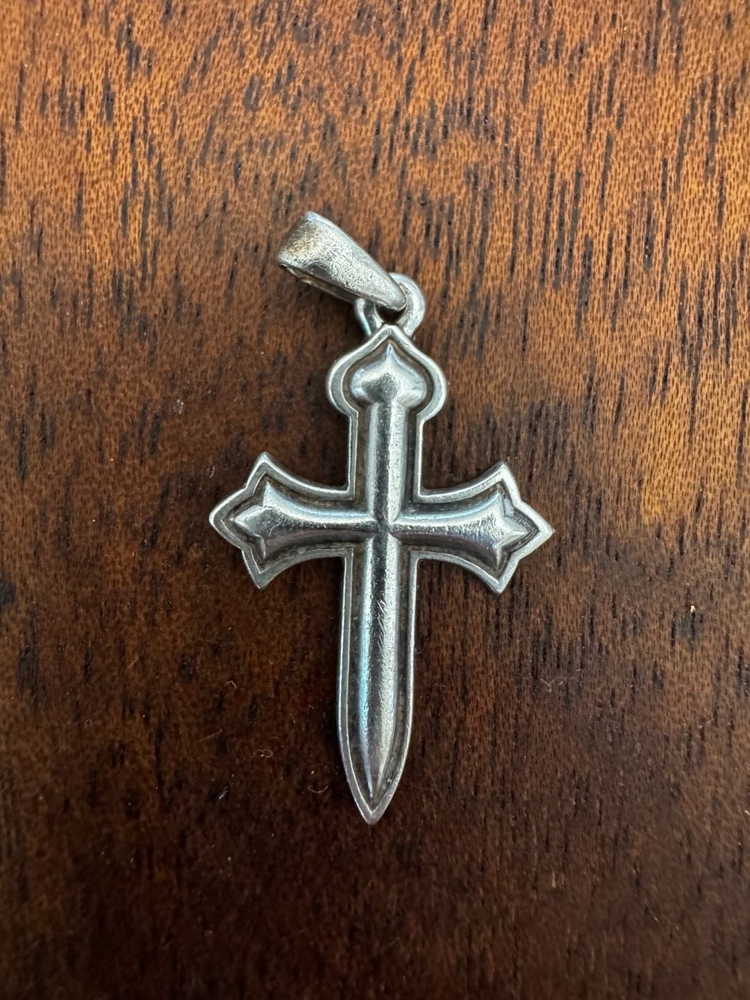 Vintage James Avery Sterling Silver IHS Cross Pendant