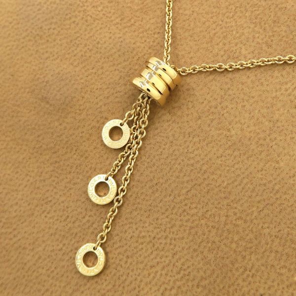 Bvlgari B Zero 1 Element Pendant 18K Yellow Gold B-zero One Necklace 99