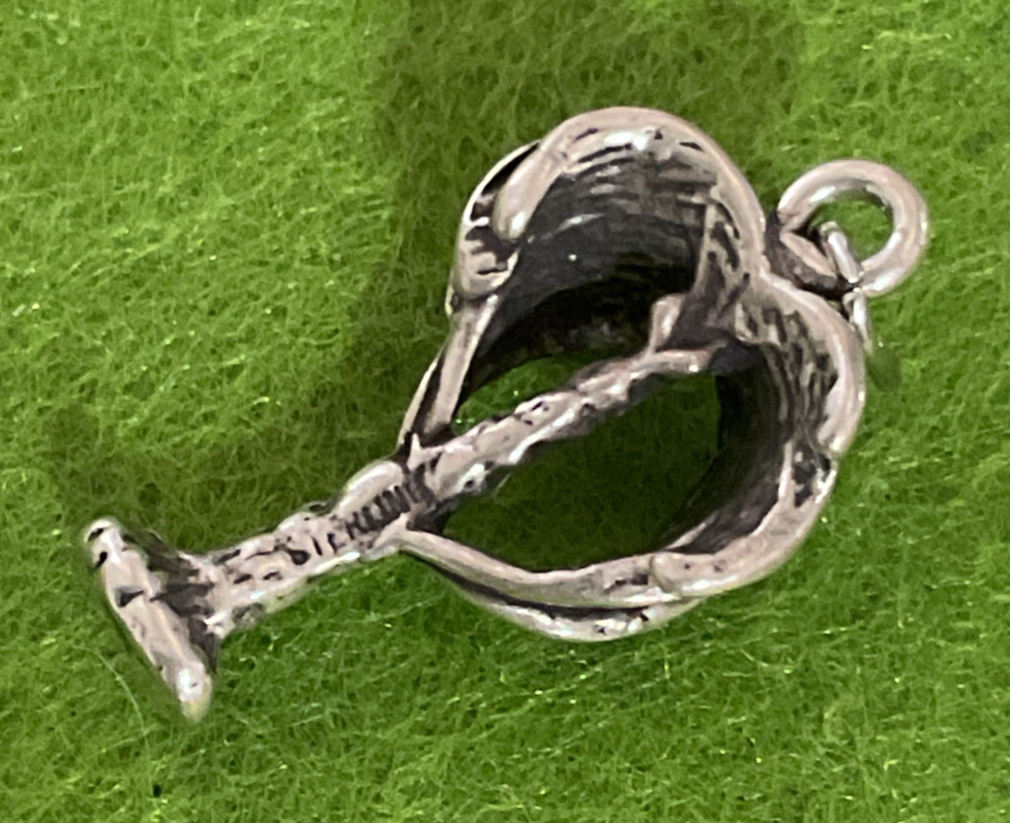 3D Palm Tree Sterling Silver Charm Pendant 4/5″ Tall (21 mm) ~2 Grams