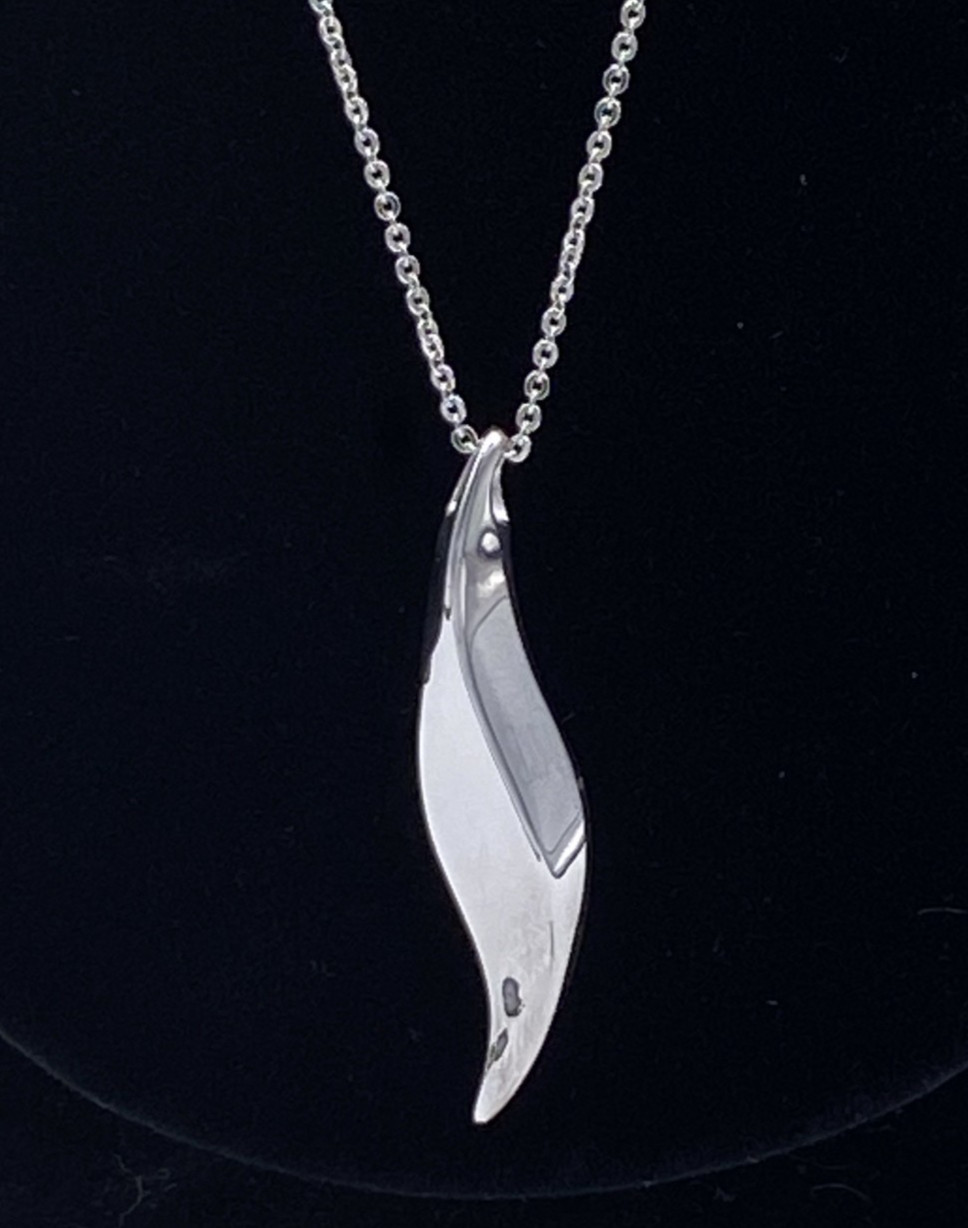 Kit Heath Sterling Silver Edge Long Pendant Necklace 26–30″ Signed NWT 13g