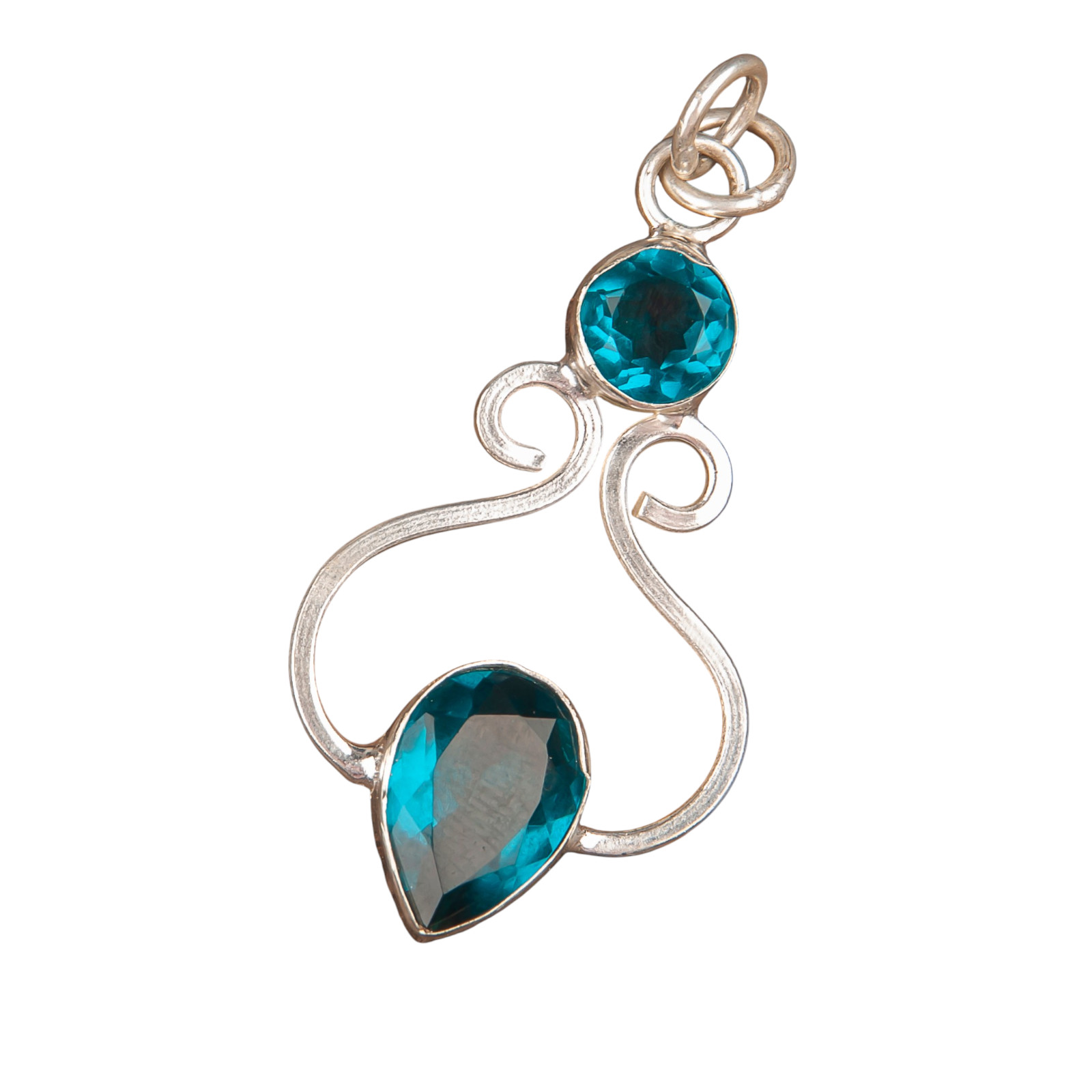 Apatite Gemstone 925 Sterling Silver Necklace Pendent 1.60″ Gift For Women