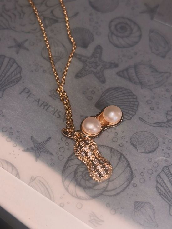 2 for $50 Pearl Peanut Pendant and 18” Chain