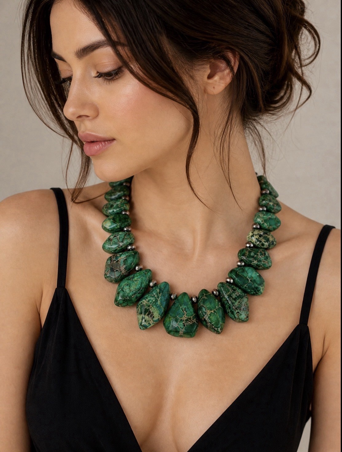Collector’s Designer Necklace 💚 Iris & Lily London King Jasper 💚 925 Silver