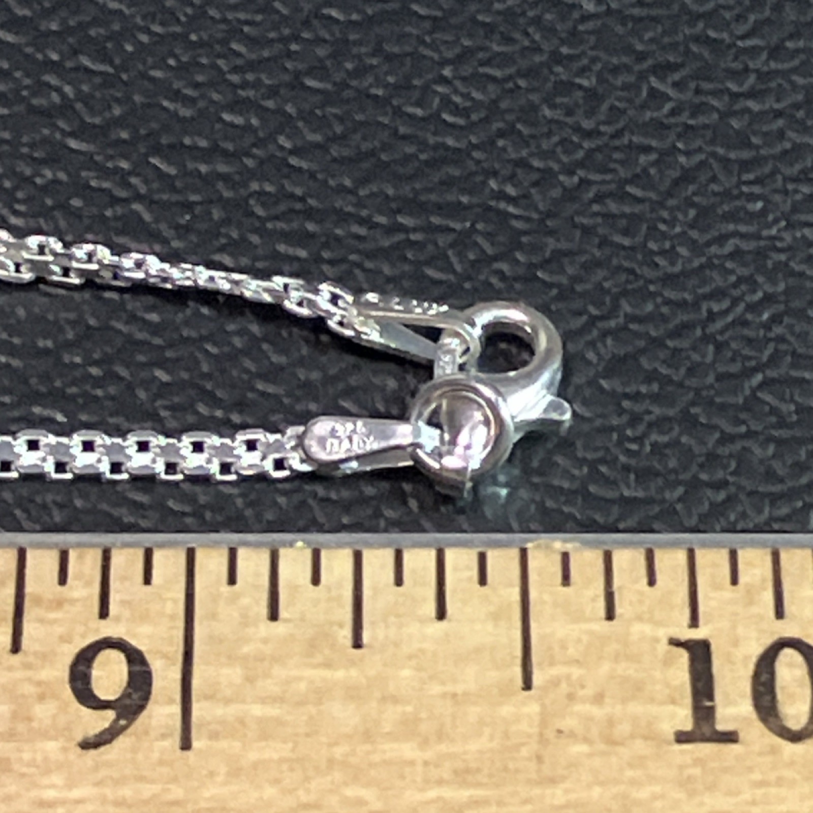 LUX Sterling Silver 925 Cushion Aquamarine Pendant Prong setting 18″ Chain Blue