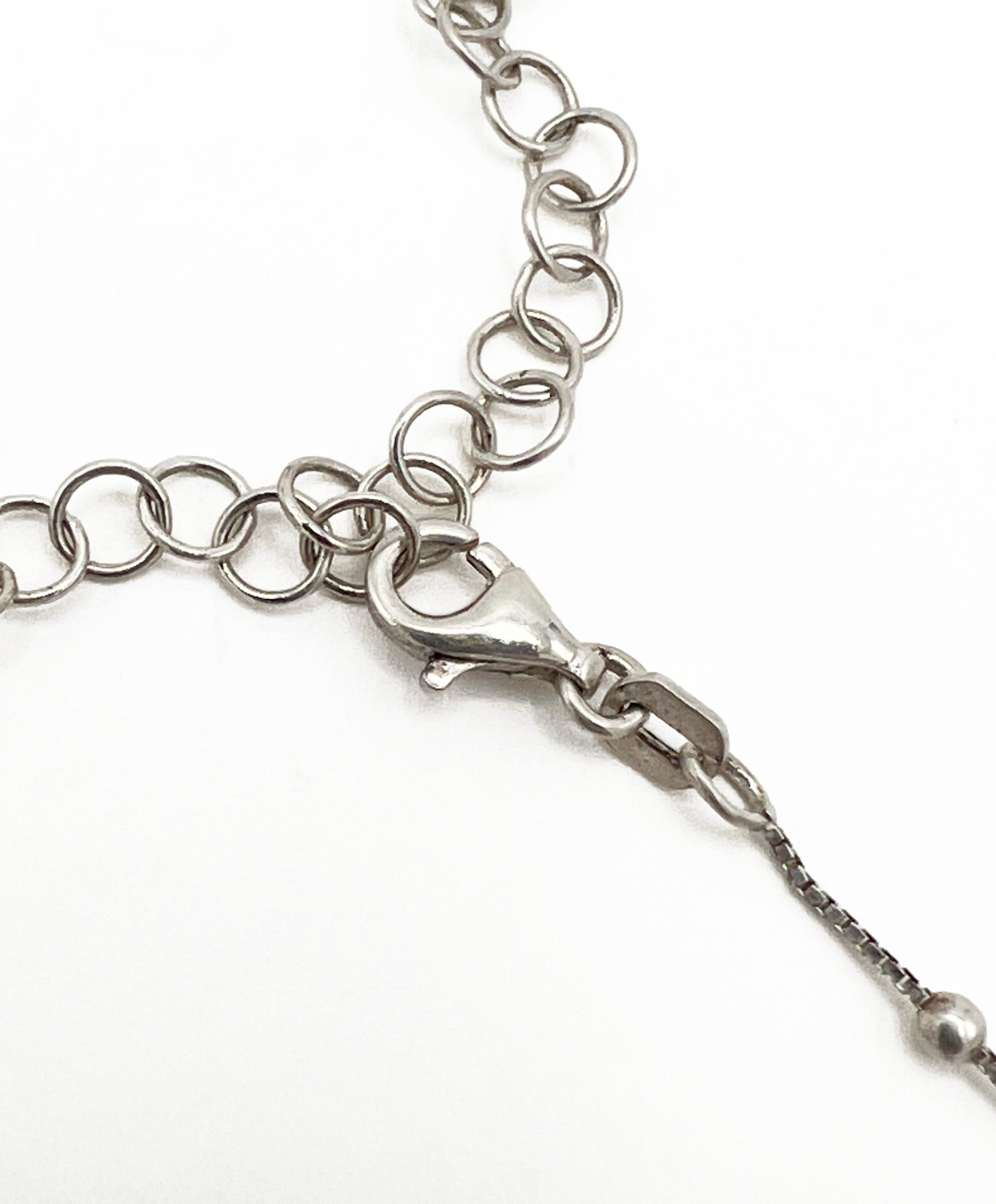 925 Sterling Silver Italy Beaded Satellite Box Chain Choker 12–16 inches