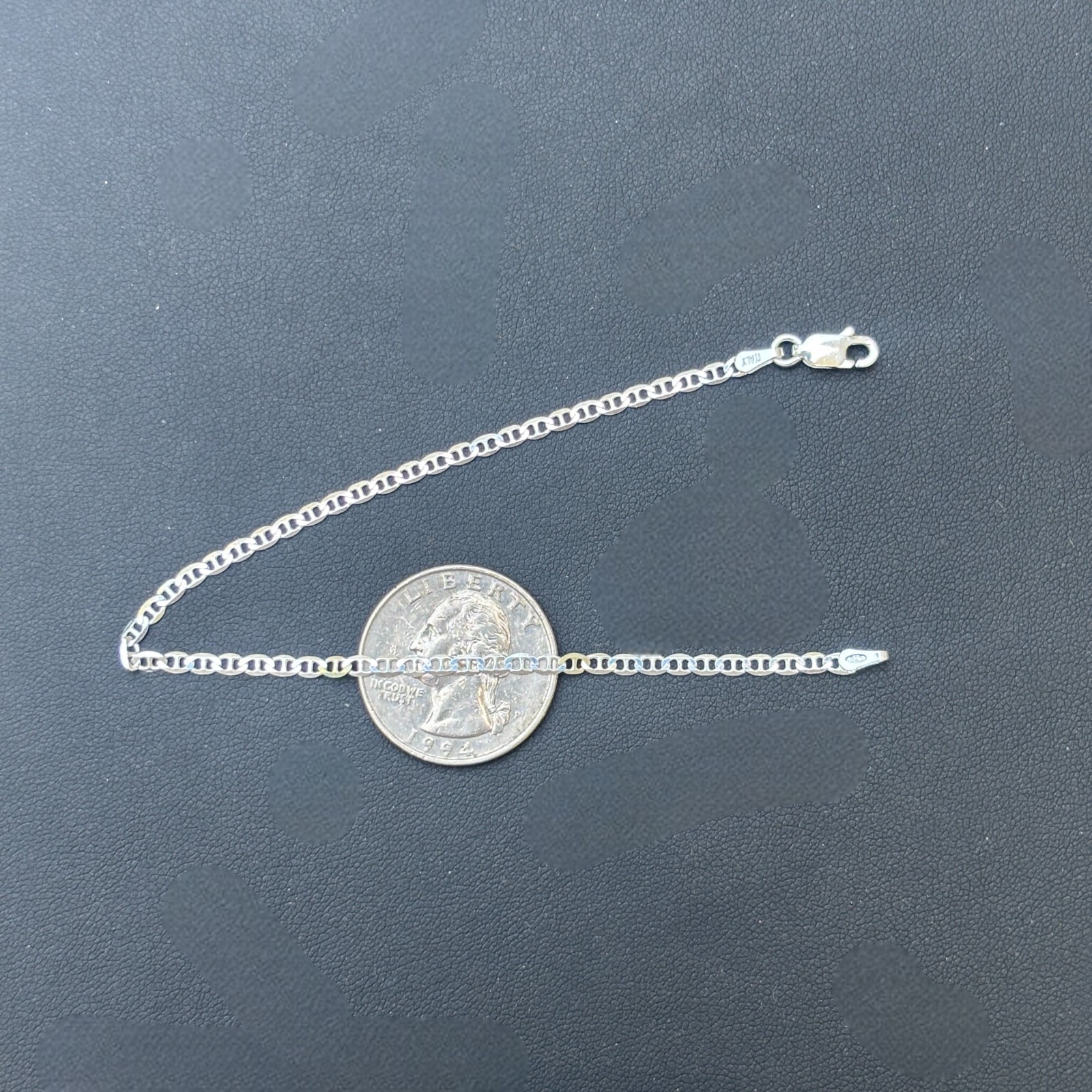 2.5mm Mariner Bracelet – Real Solid 925 Sterling Silver Or 14k Gold Vermeil