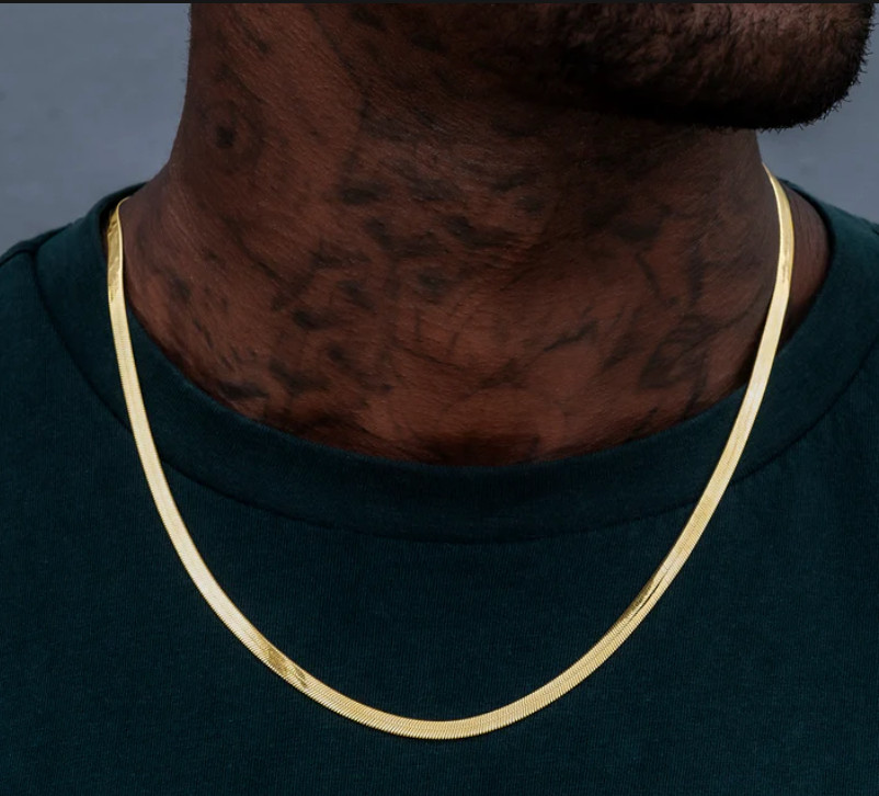 Herringbone Chain in Yellow gold – Multiple sizes available