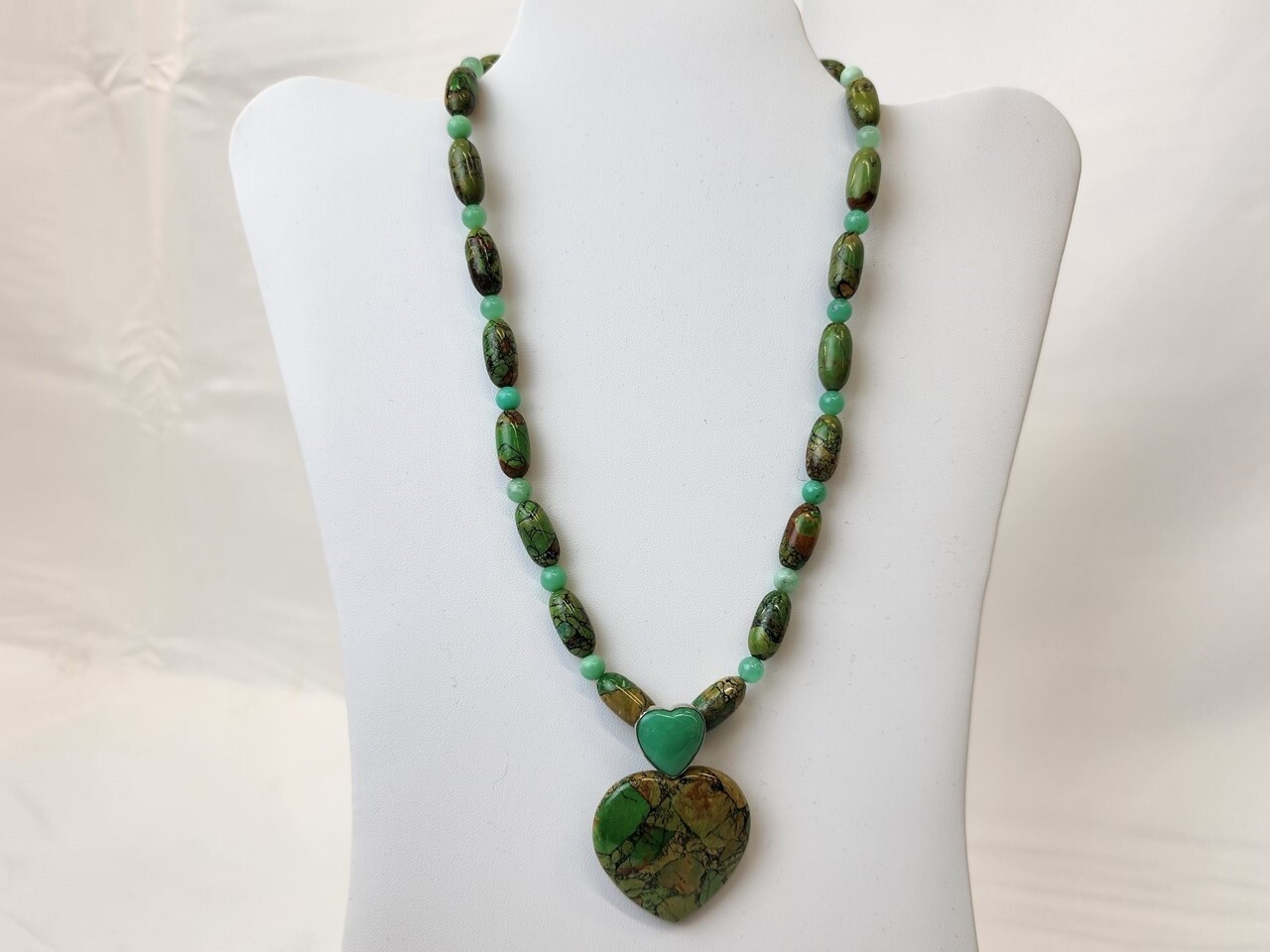 Jay King DRT Mine Finds Sterling 925 Turquoise Heart Pendant Necklace
