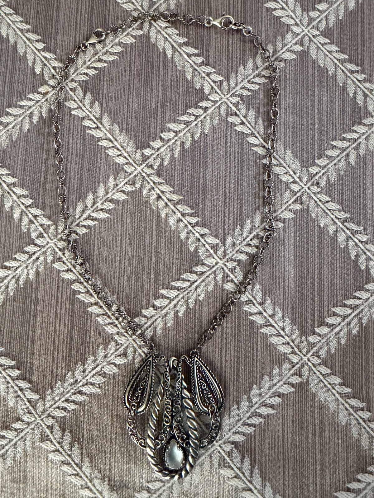 Carolyn Pollack Sterling Silver Lasting Connections Pendant Necklace w/ Enhancer