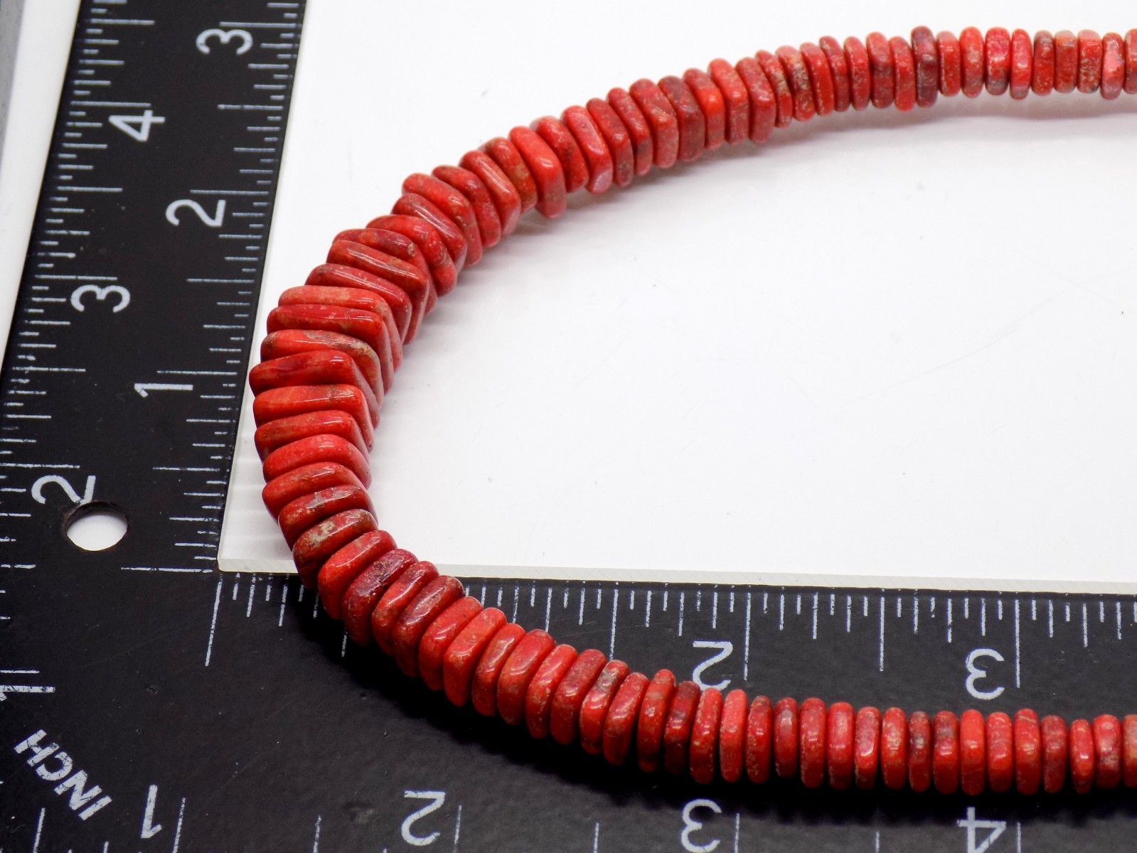 DTR Mine Finds By Jay King Coral Square Graduated Sterling Silver 925 Necklace.