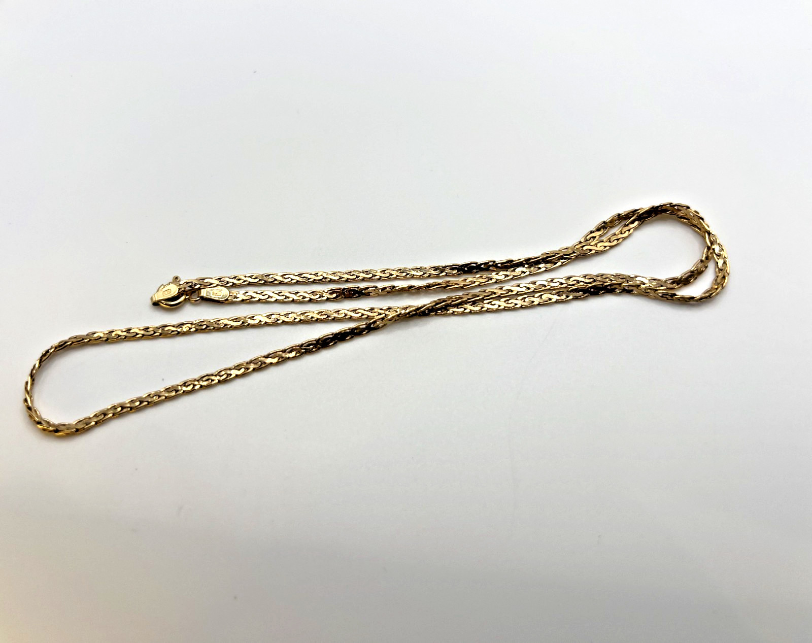 14k Solid Gold Wheat Chain 21in. 8.75g.