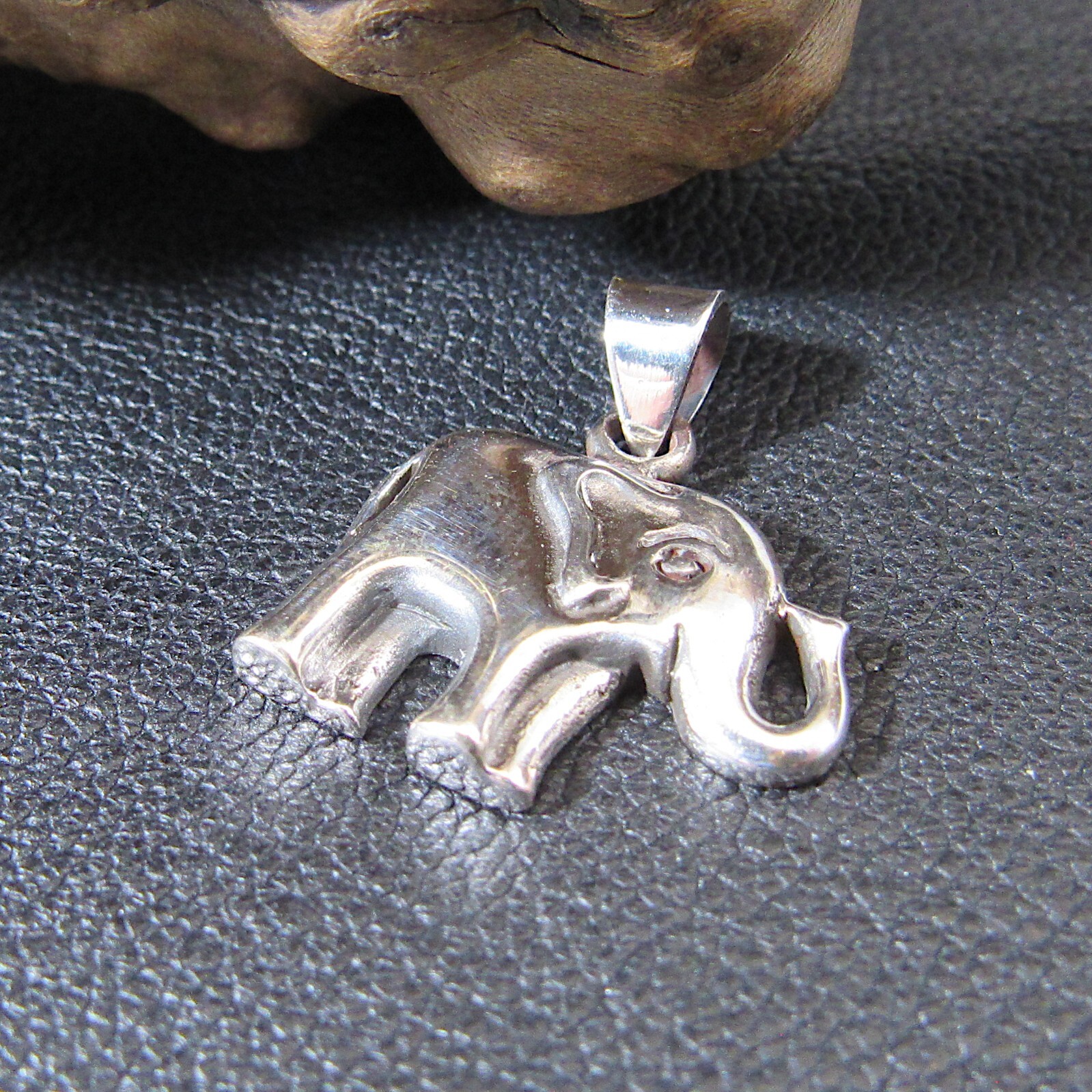 Handcrafted Solid 925 Sterling Silver Elephant Pendant