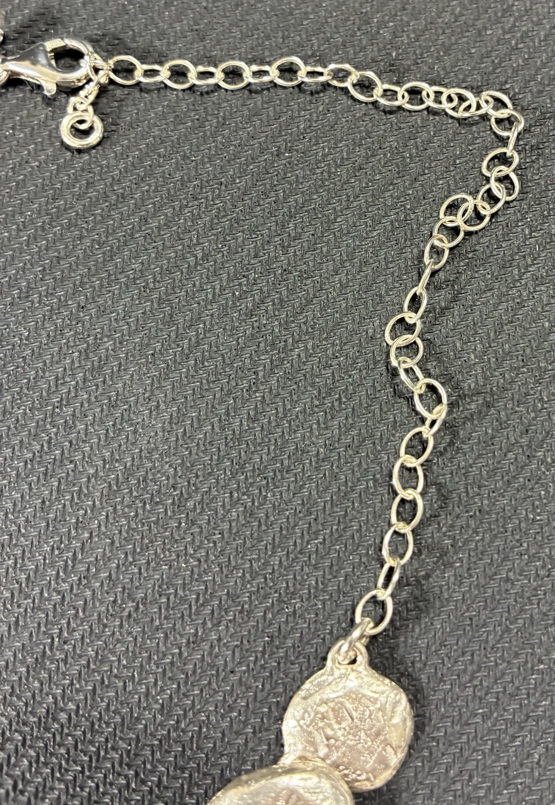 Silpada Sterling Silver Still Shining Hammered Disc 18″ Necklace 925