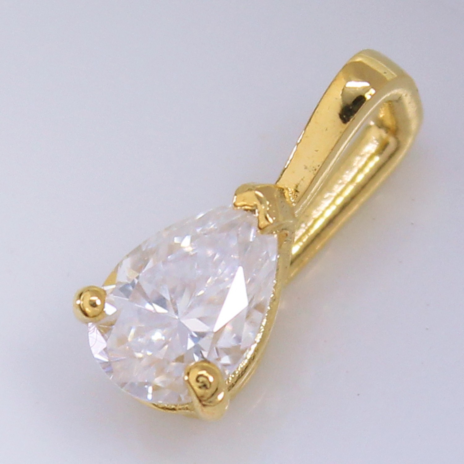 Certified VVS1 Lab Grown Diamond Women Infinity Promise Pendant 14K Gold Over