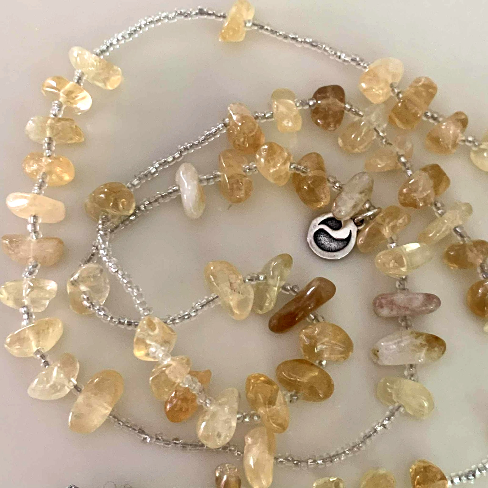 Energy Muse Exquisite “SACRED CITRINE” Necklace 26″ “Light-Happiness-Healing”