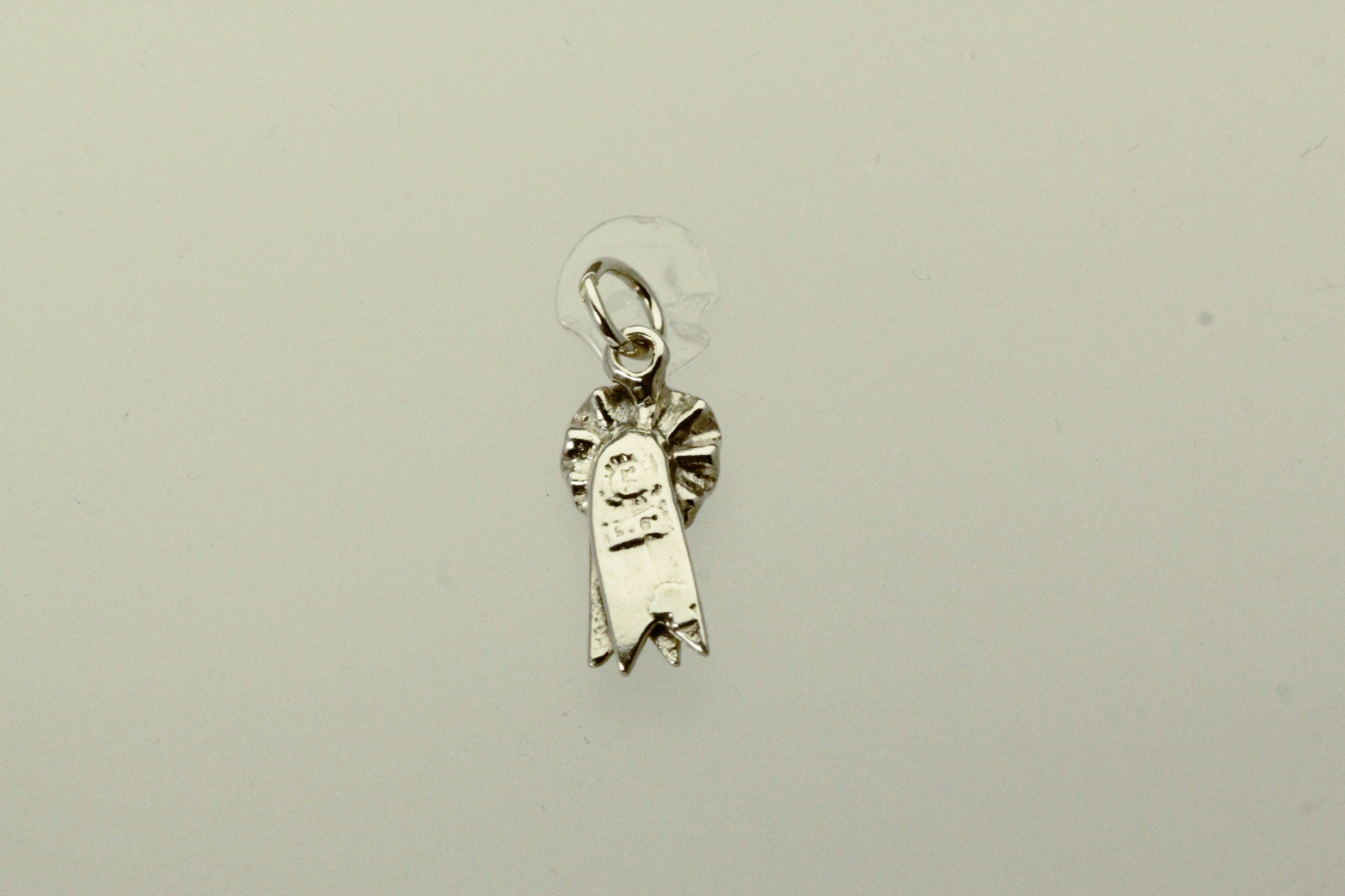 925 Sterling Silver 1st Place Ribbon Charm or Pendant 2.1 Grams (PEN9092)