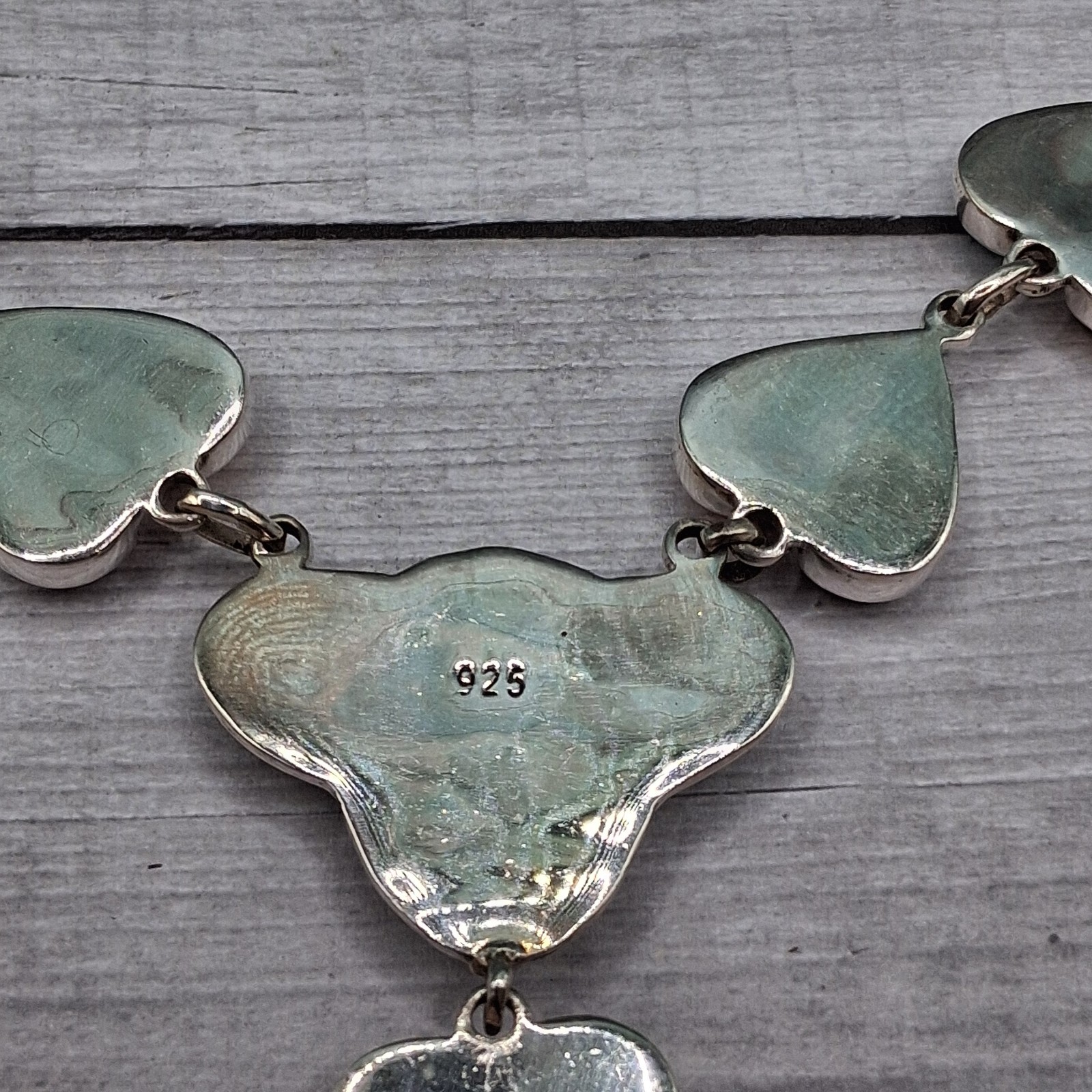 Southwestern Spiny Oyster Turquoise Necklace 19in Y Drop Design Sterling Silver