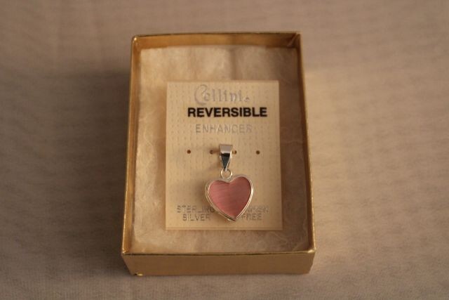 Sterling Silver Cellini Reversible Enhancer Heart Pendant – New