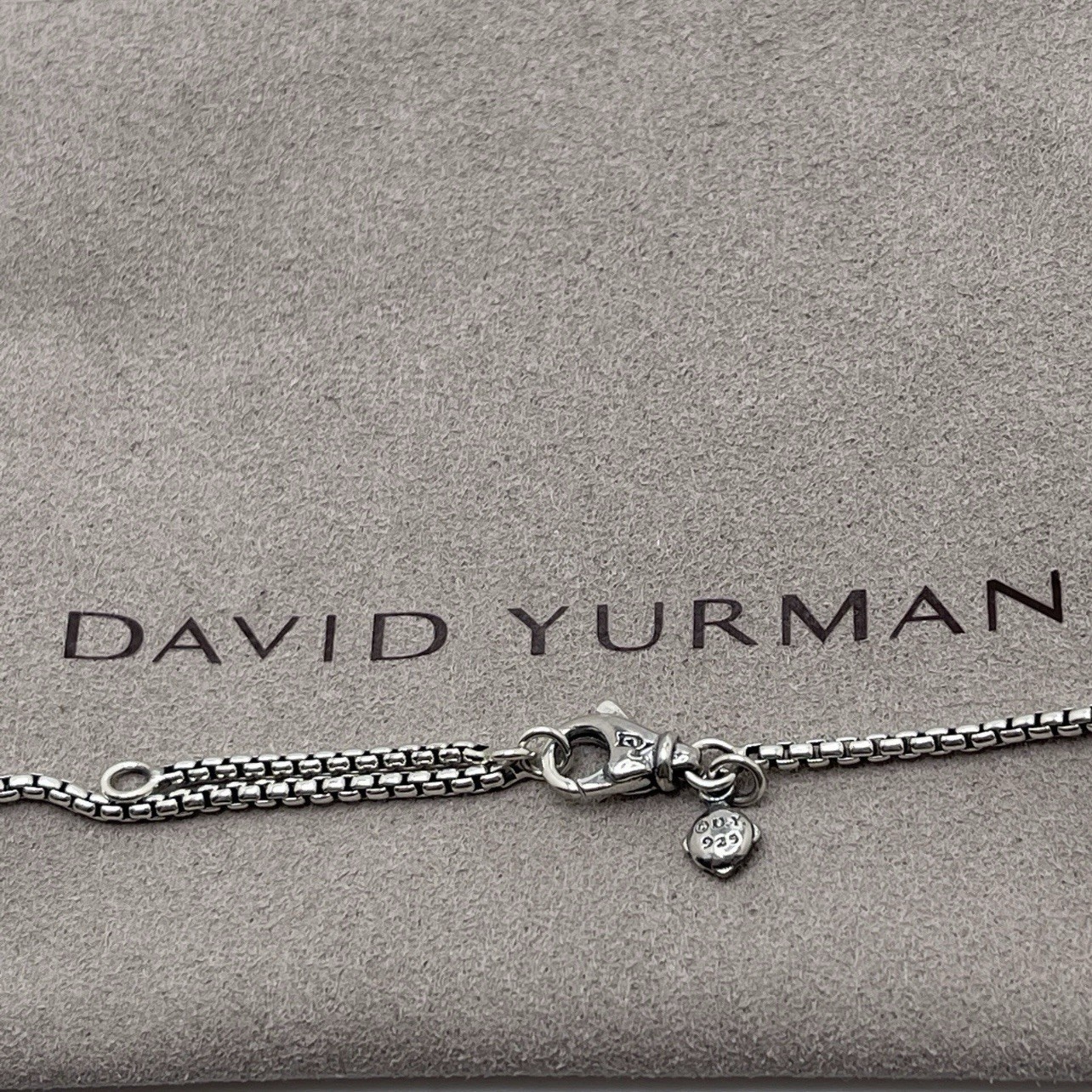 David Yurman Petite Albion Pendant Necklace Morganite & Diamonds 16-17′