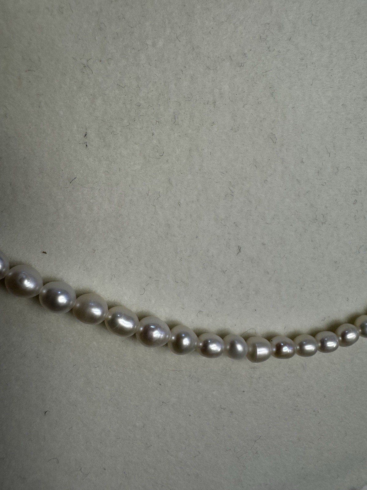 16-17 inches 4-5.5mm freshwater white pearl necklace 925 sterling silver new