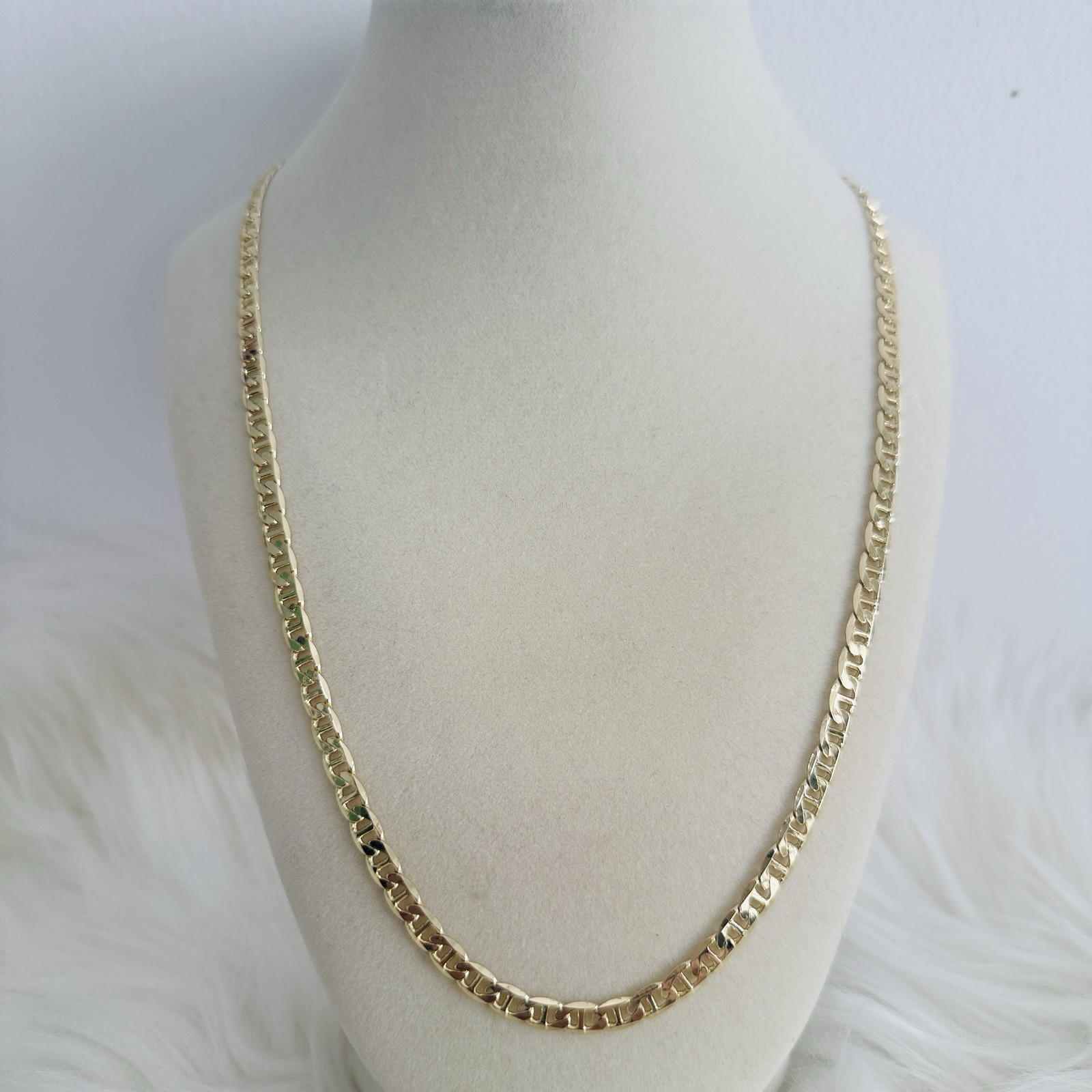 14K Gold Fill Valentino chain 24 Inches Hipoallergenic Water Resistant