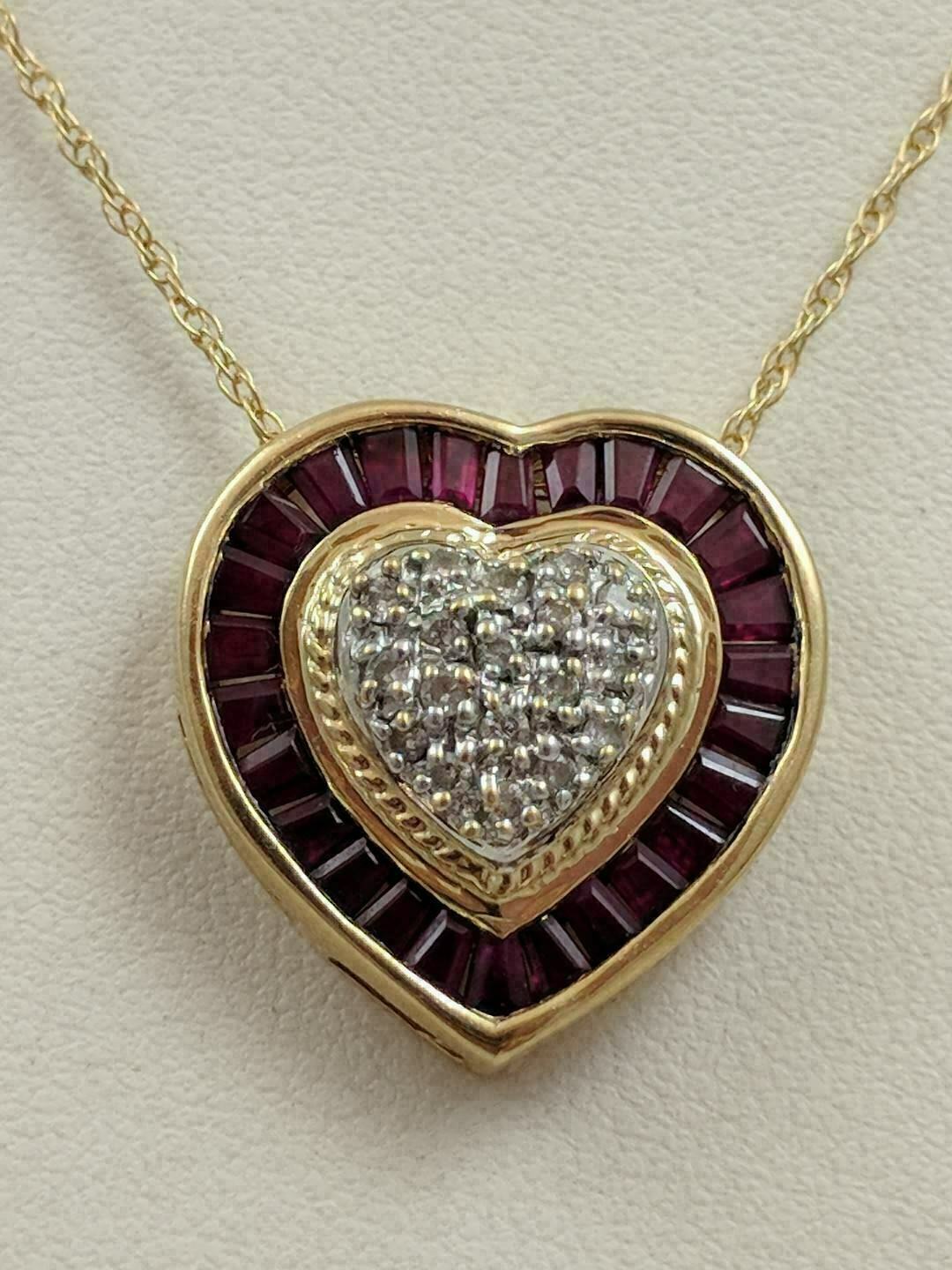 2Ct Baguette Lab Created Garnet Women’s Awesome Pendant 14k Yellow Gold Plated