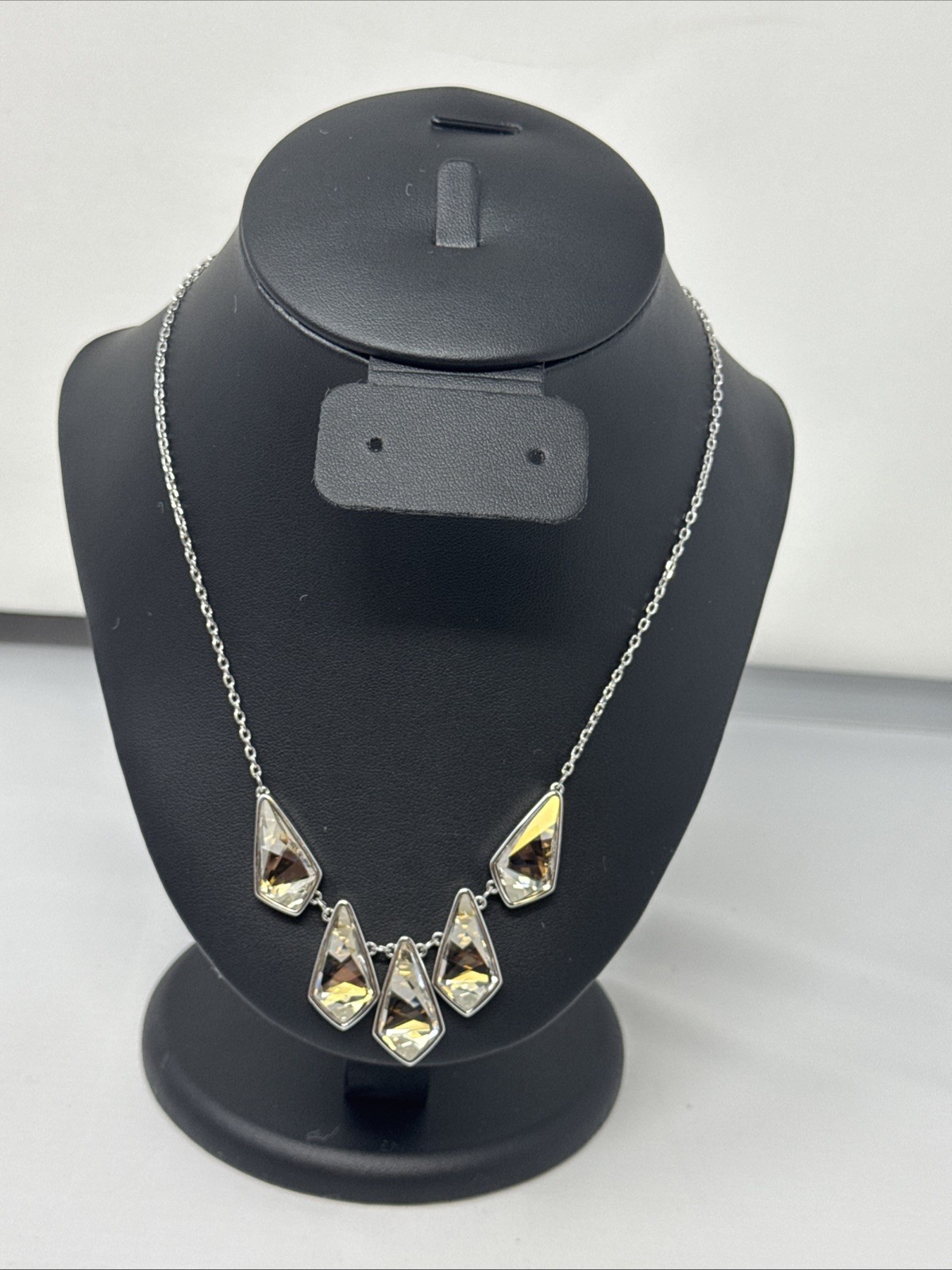Touchstone Crystal by Swarovski ‘Kite’ Necklace, Silver Shade