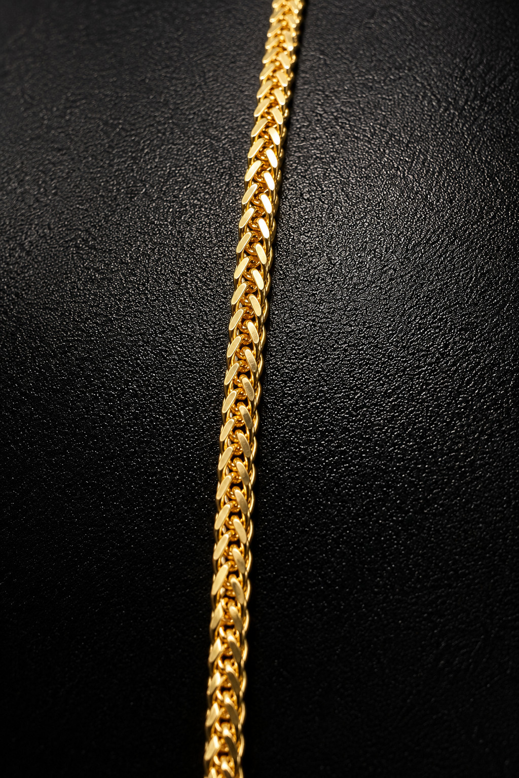14K Solid Gold Diamond Cut Wheat Chain 0.7mm Necklace 16″ – 20″ Italian Gold