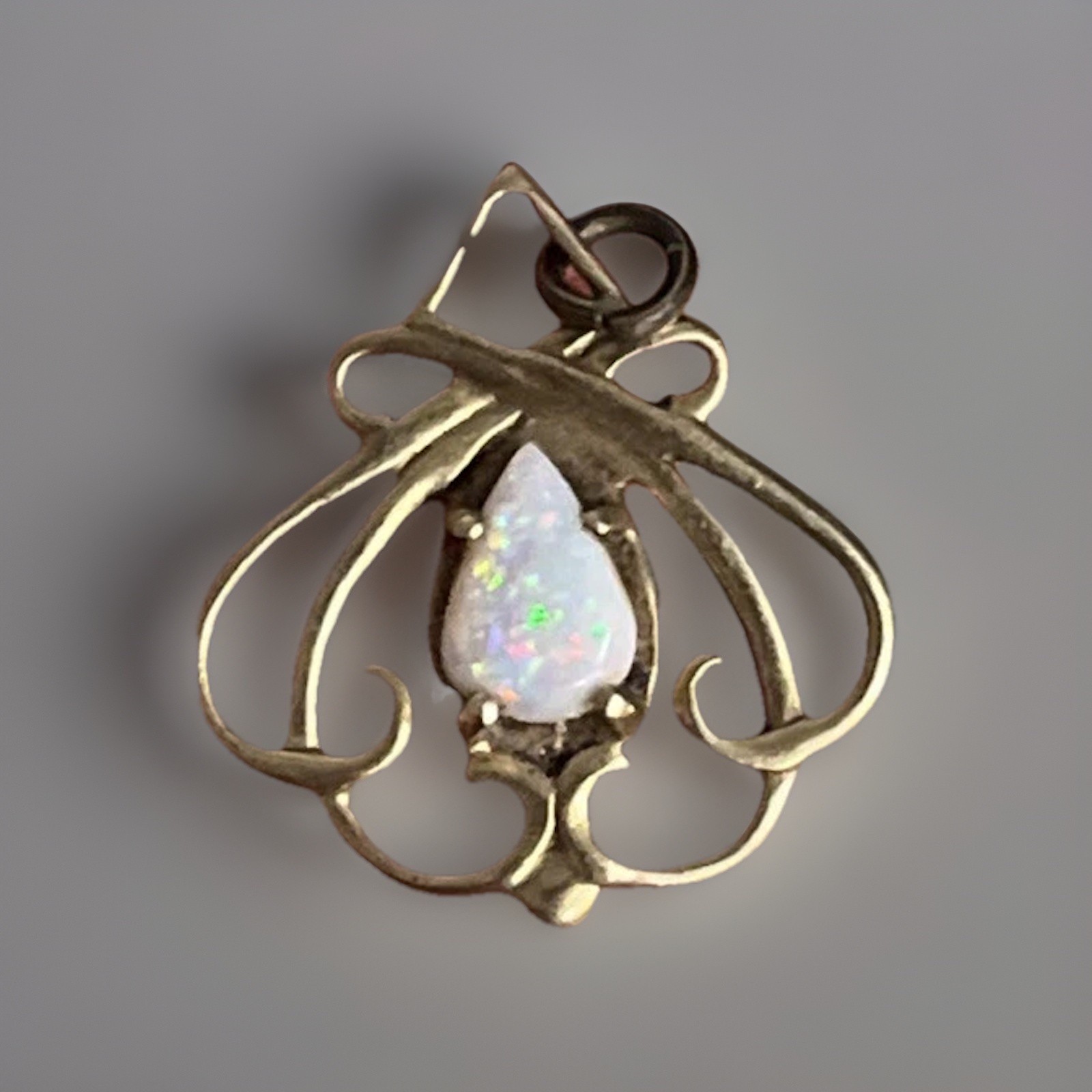 14K Gold and Opal Pendant